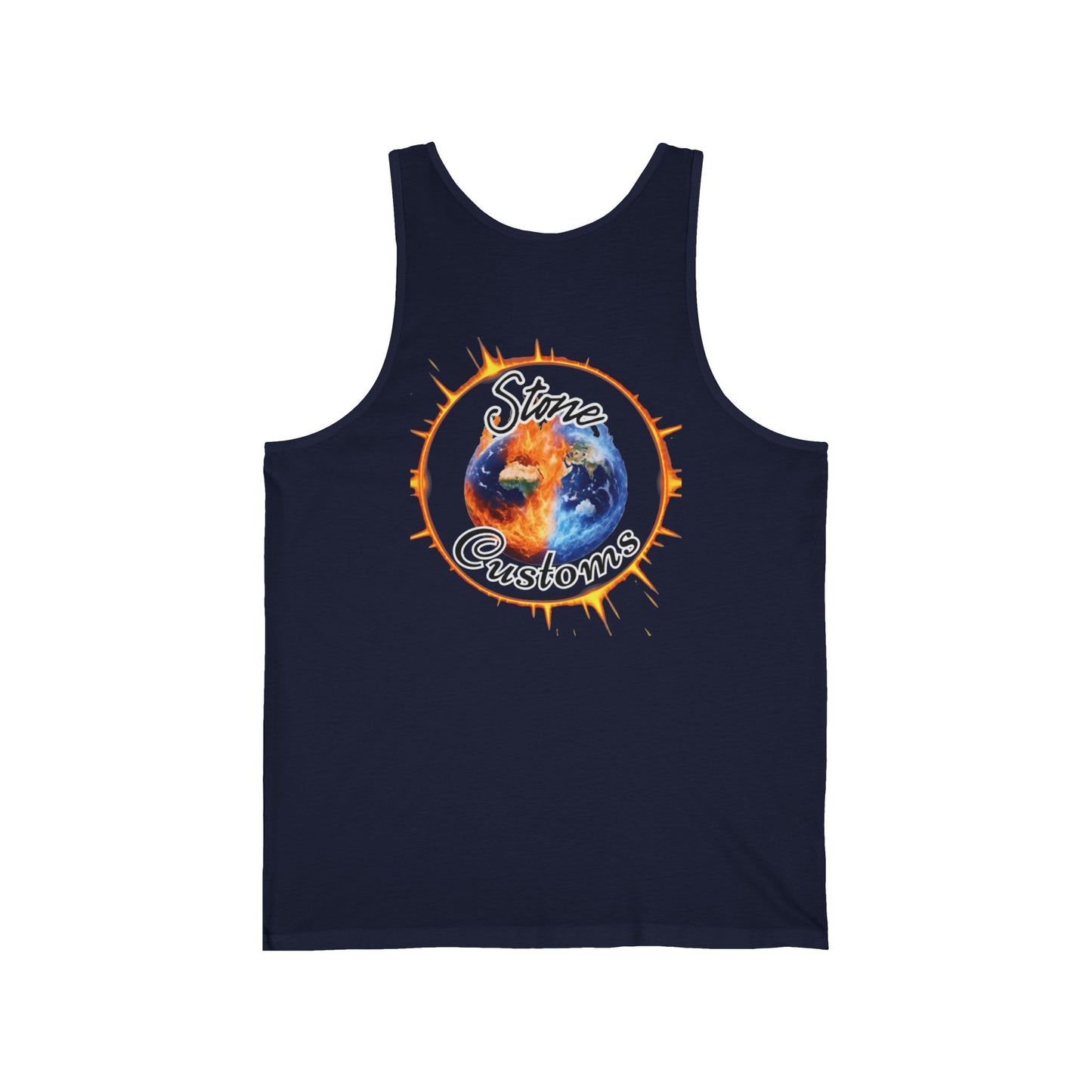 Back Logo Unisex Jersey Tank