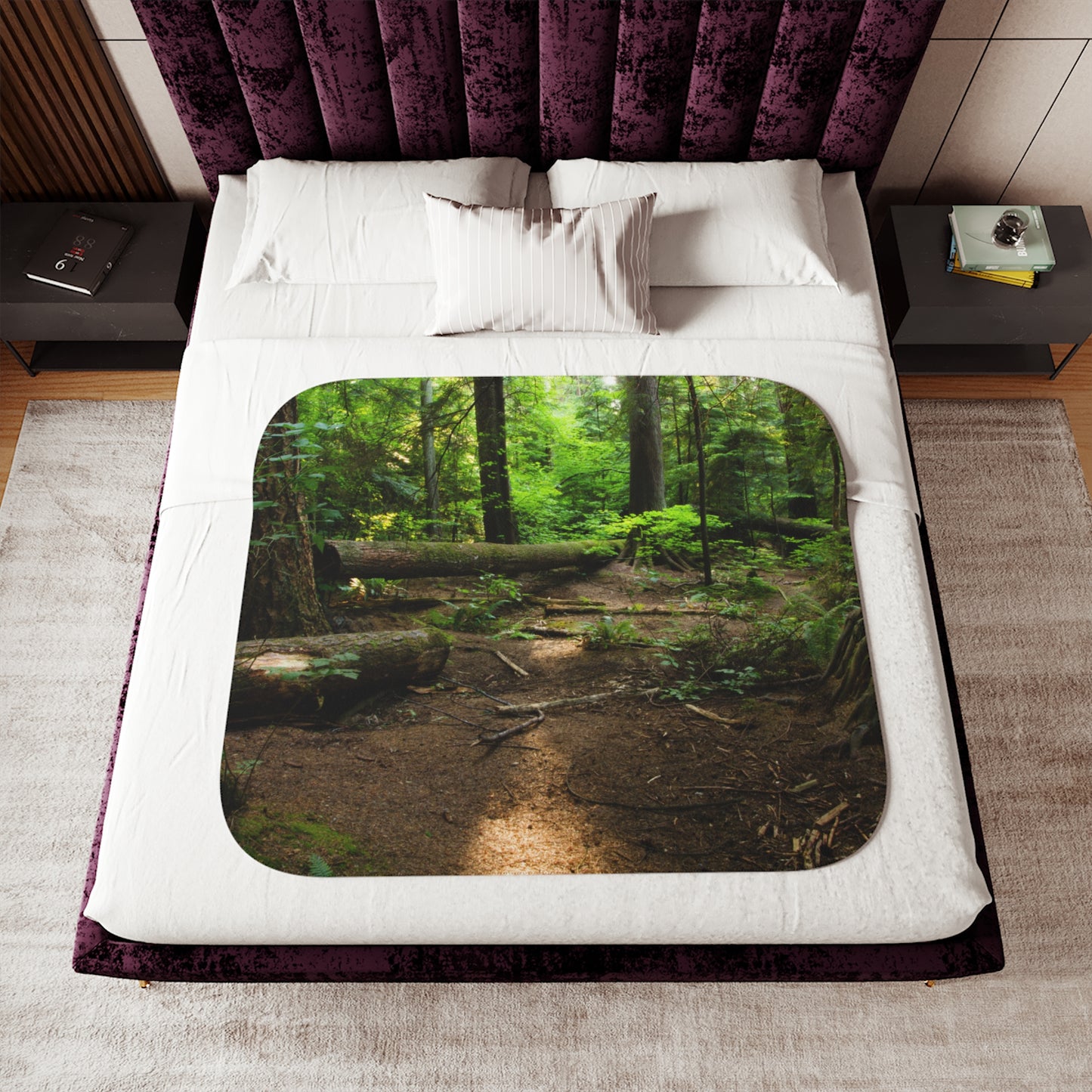 “Fallen Tree” Sherpa Blanket