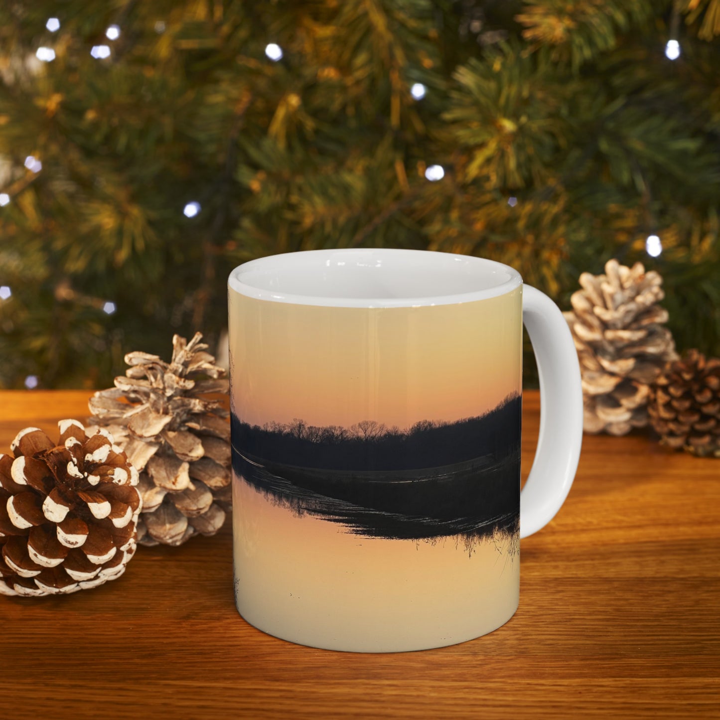 “Reflection At Sunset” Ceramic Mug, (11oz, 15oz)