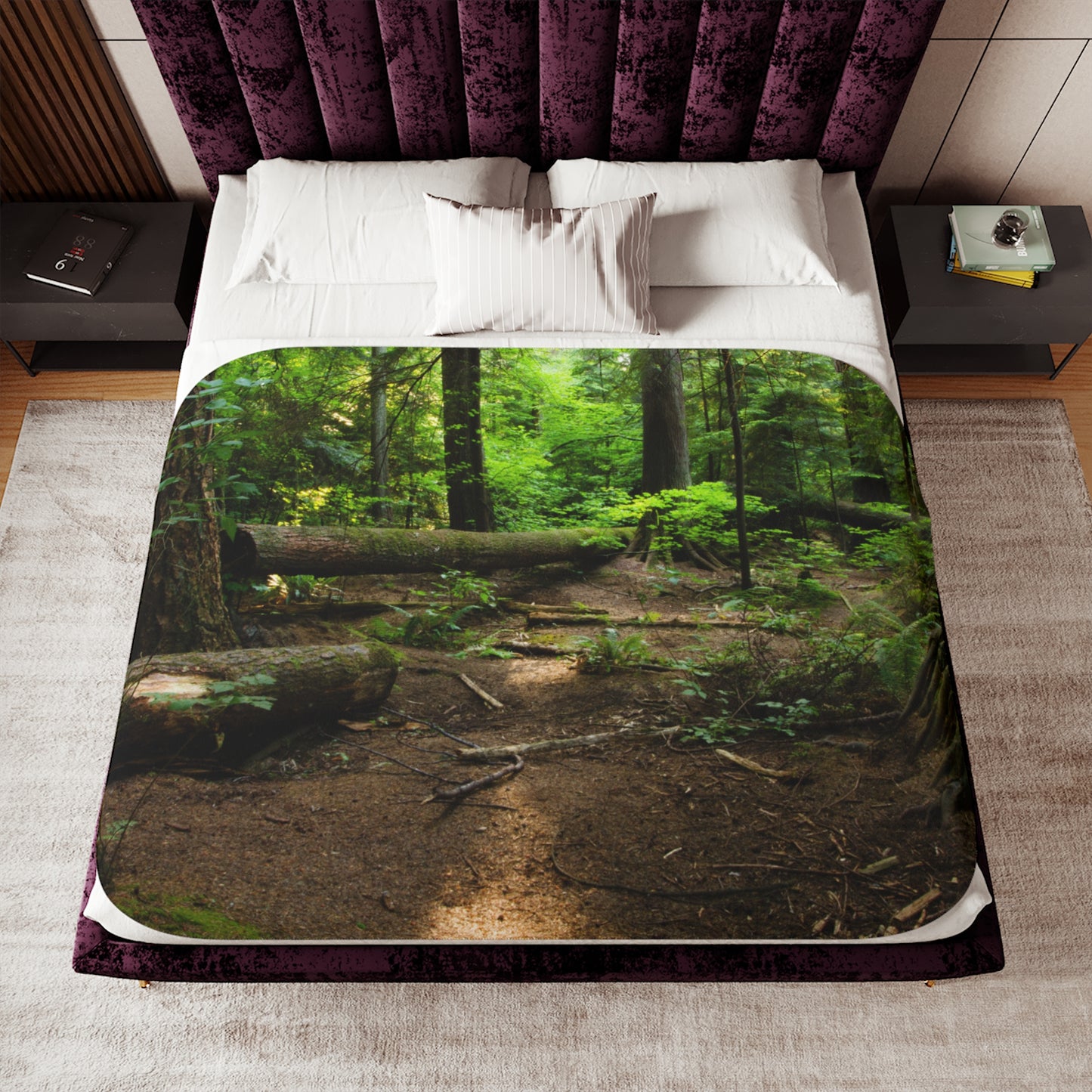“Fallen Tree” Sherpa Blanket