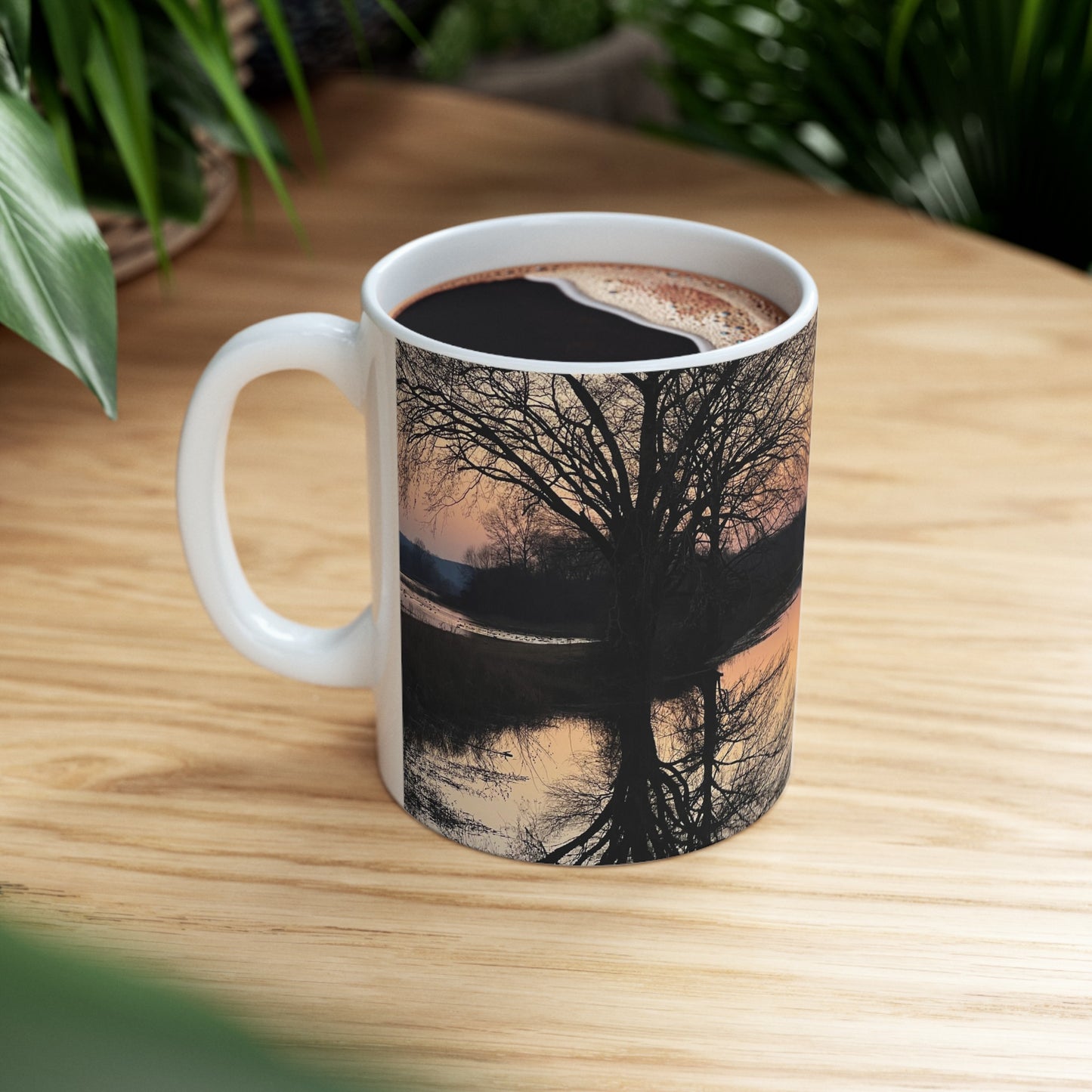 “Reflection At Sunset” Ceramic Mug, (11oz, 15oz)