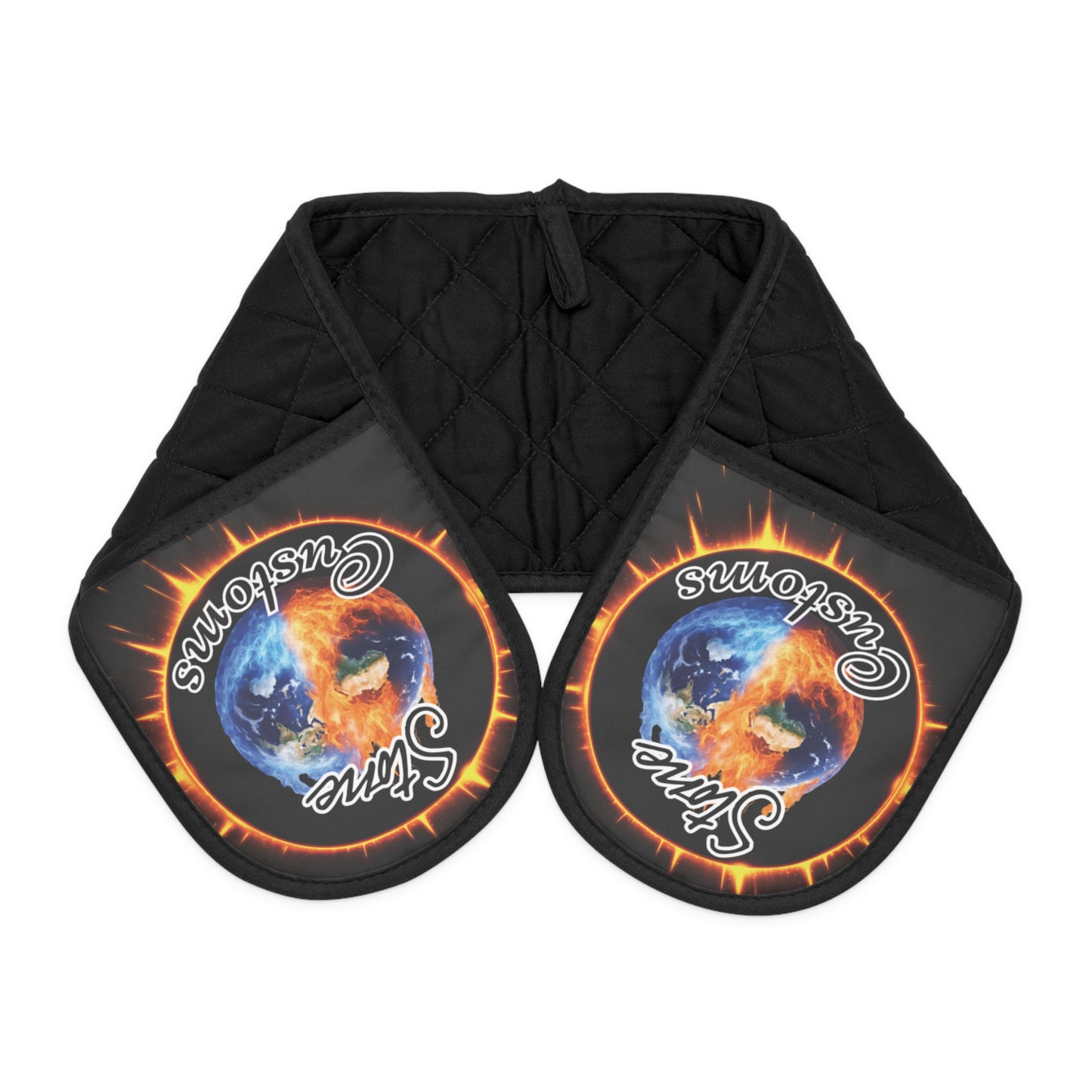 "Stone Customs" Logo Oven Mitts