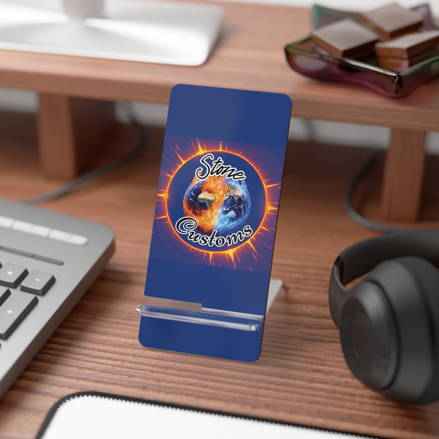 Mobile Display Stand for Smartphones (Blue)