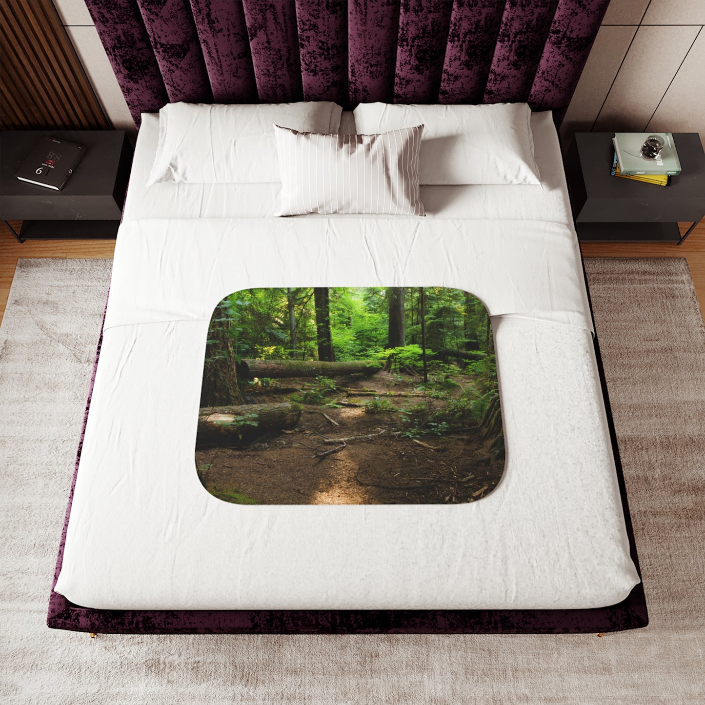 “Fallen Tree” Sherpa Blanket