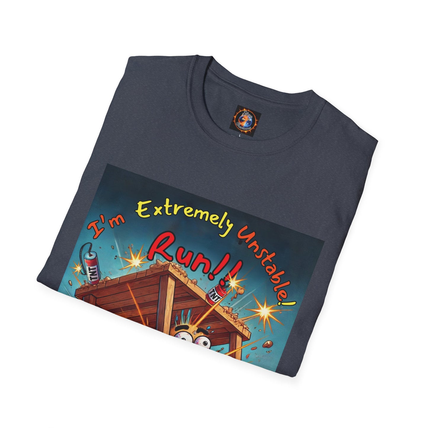 Unisex Softstyle T-Shirt - "I'm Extremely Unstable! Run!!"