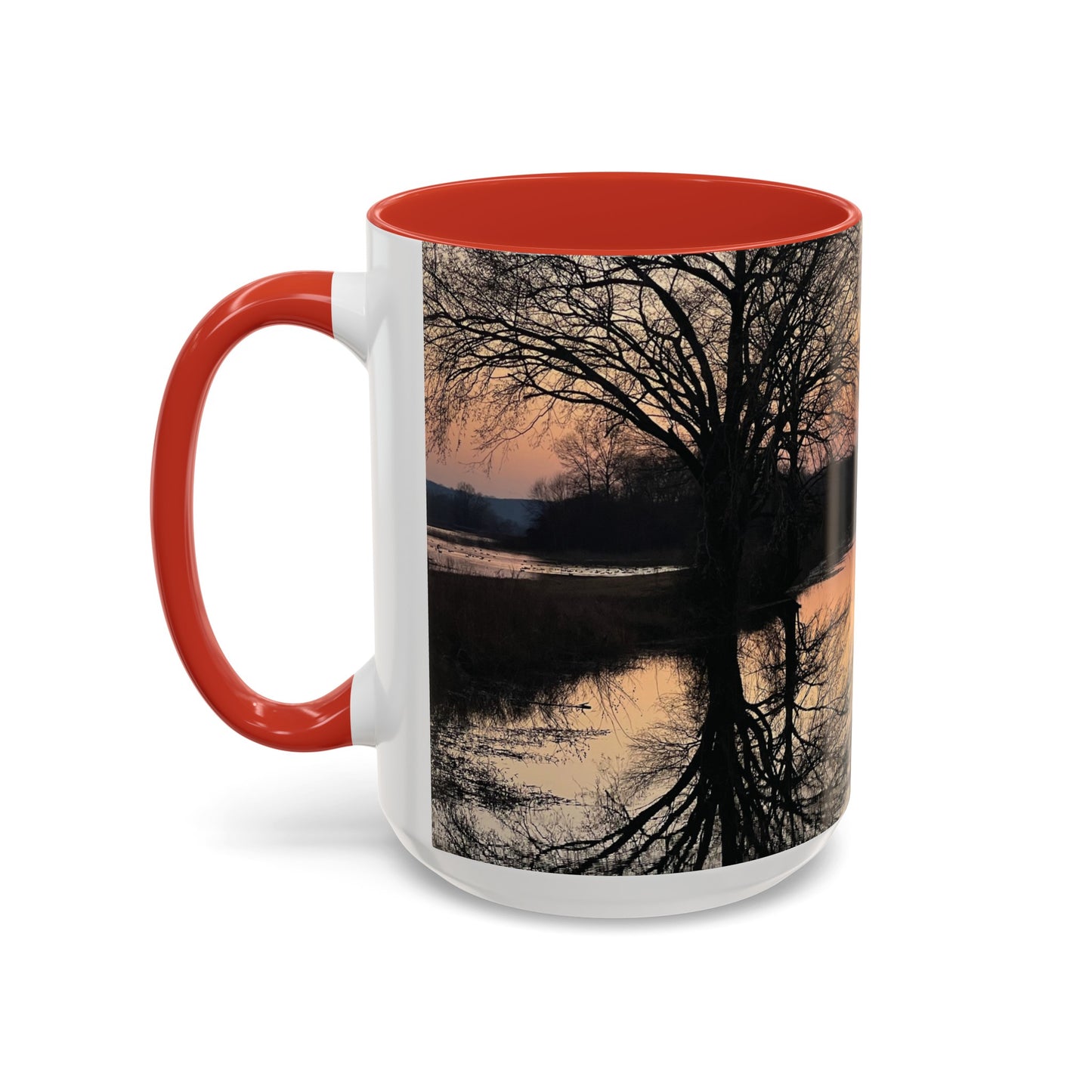 “Reflection At Sunset” Accent Coffee Mug (11, 15oz)