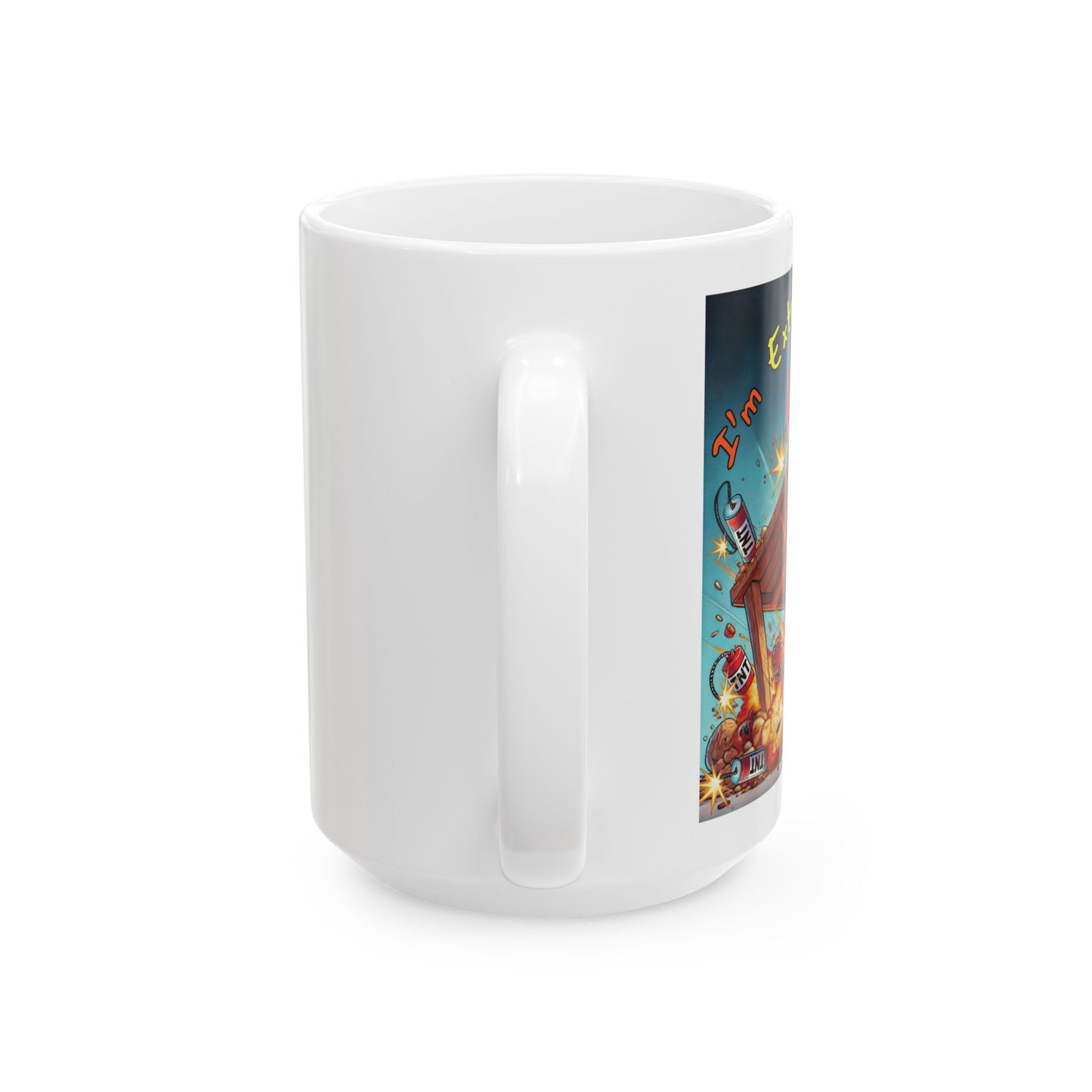 Right Side Design Mug - “I'm Extremely Unstable, Run!” Ceramic Mug (11oz, 15oz)