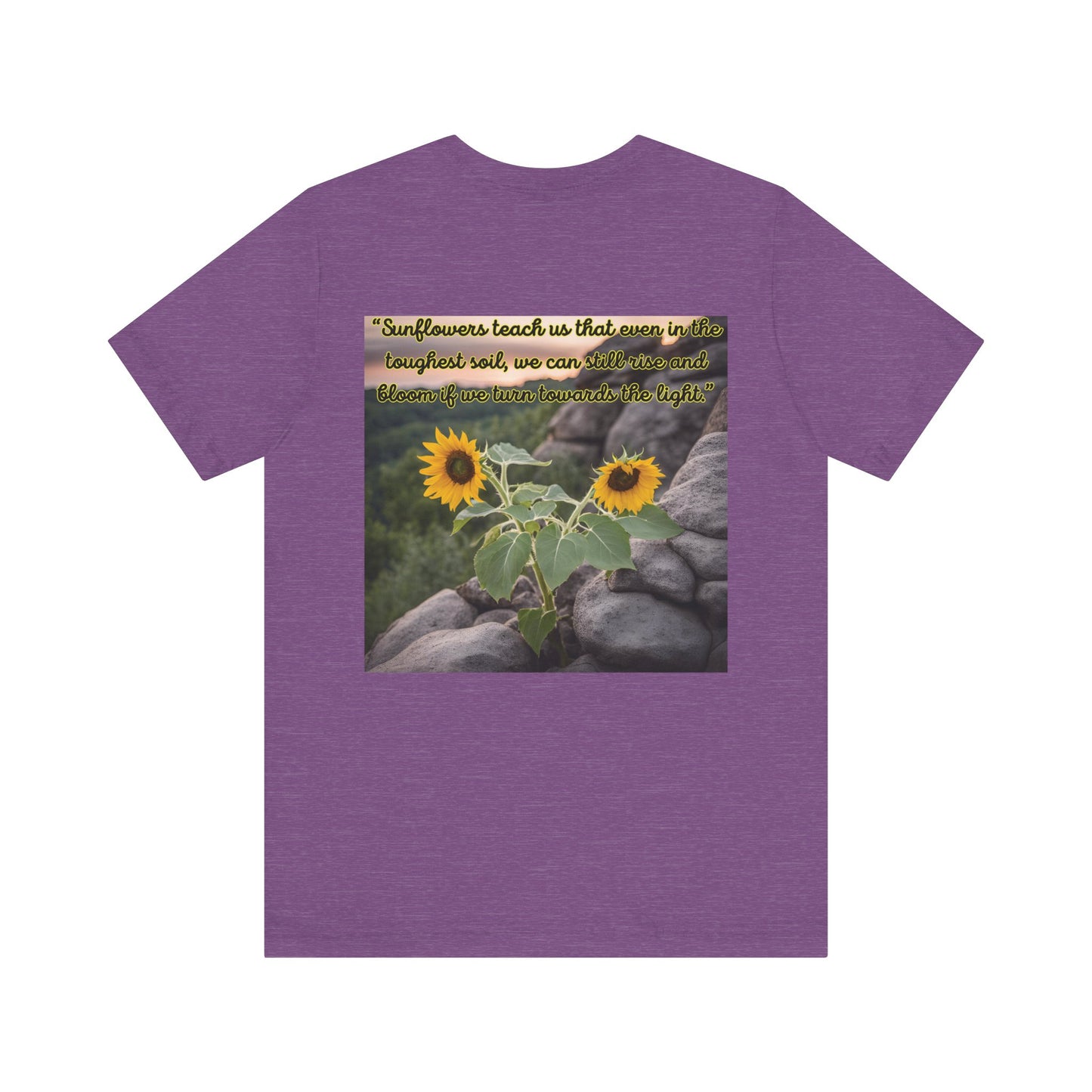 "Sunflower - Rise" Unisex Jersey Short Sleeve Tee 3