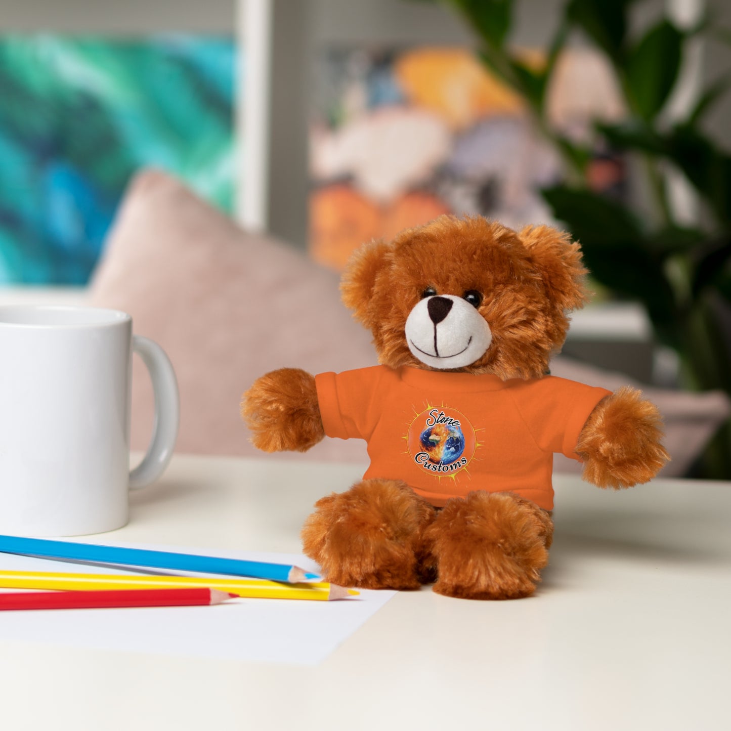 "Stone Customs" Stuffed Animals with Logo Tee