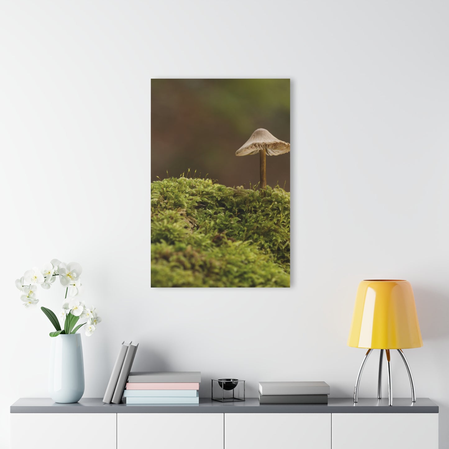 “Mushroom On Mossy Mound” Acrylic Prints (French Cleat Hanging)