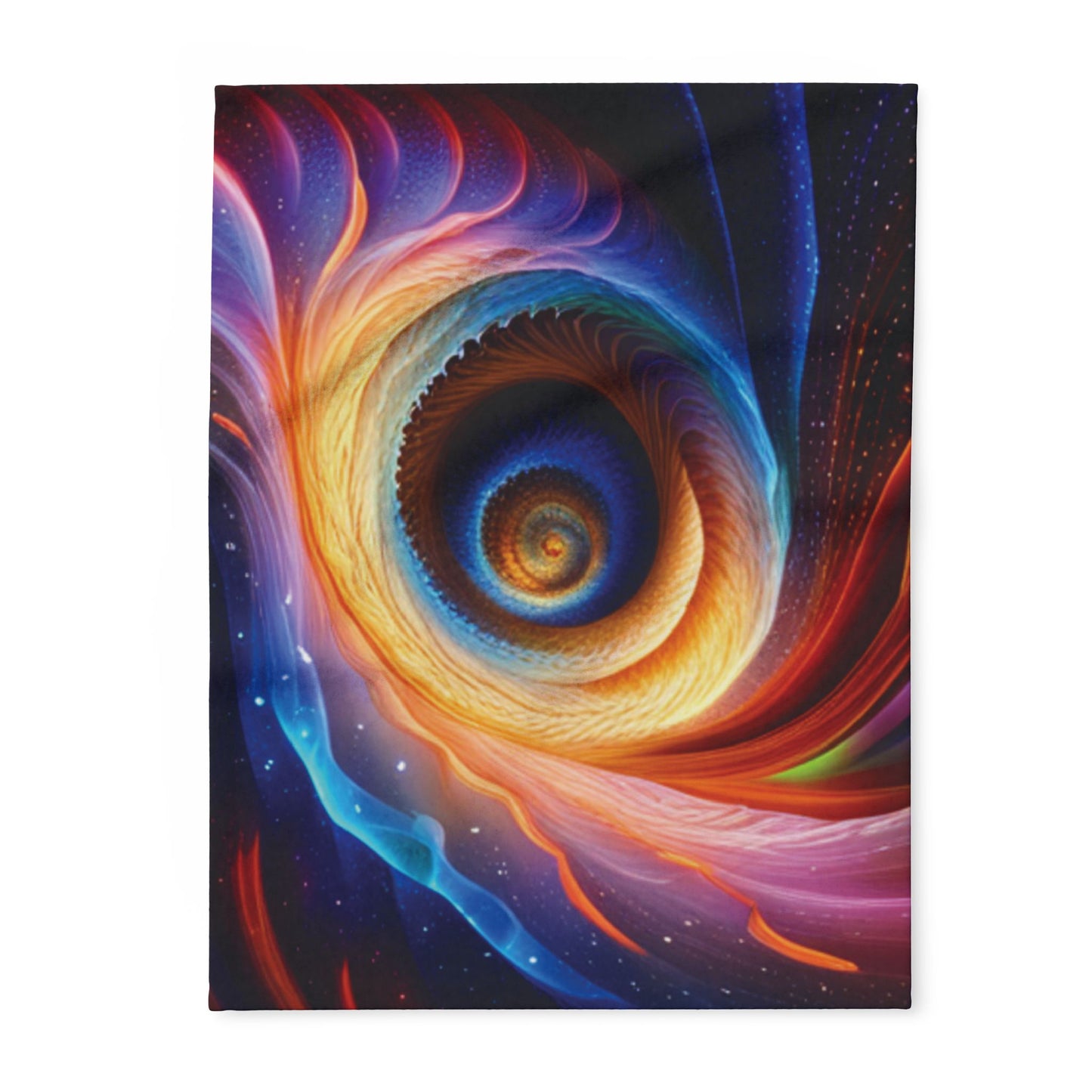 "Cosmic Spiral" Arctic Fleece Blanket