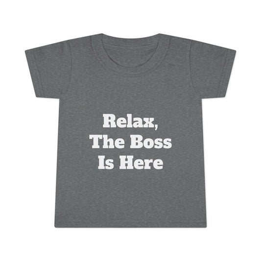 "Relax" Toddler T-shirt w/Logo on Back