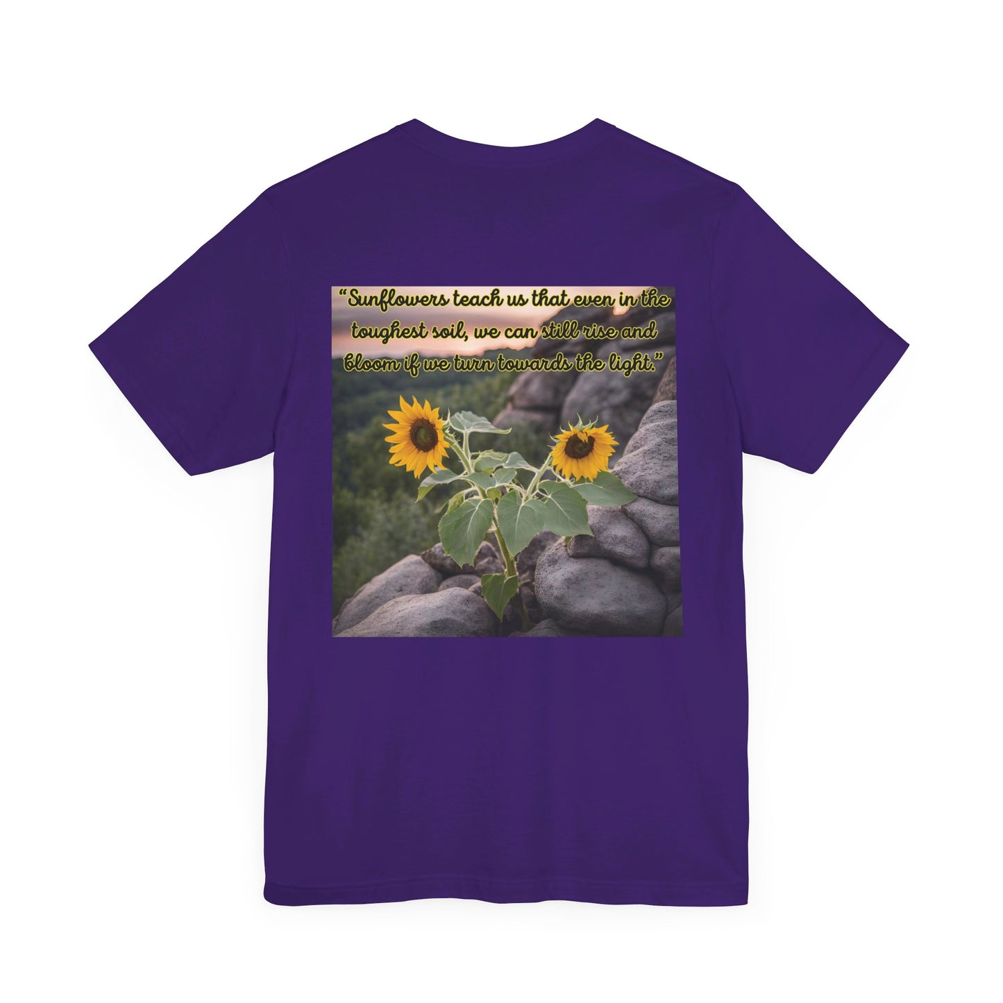 "Sunflower - Rise" Unisex Jersey Short Sleeve Tee 3