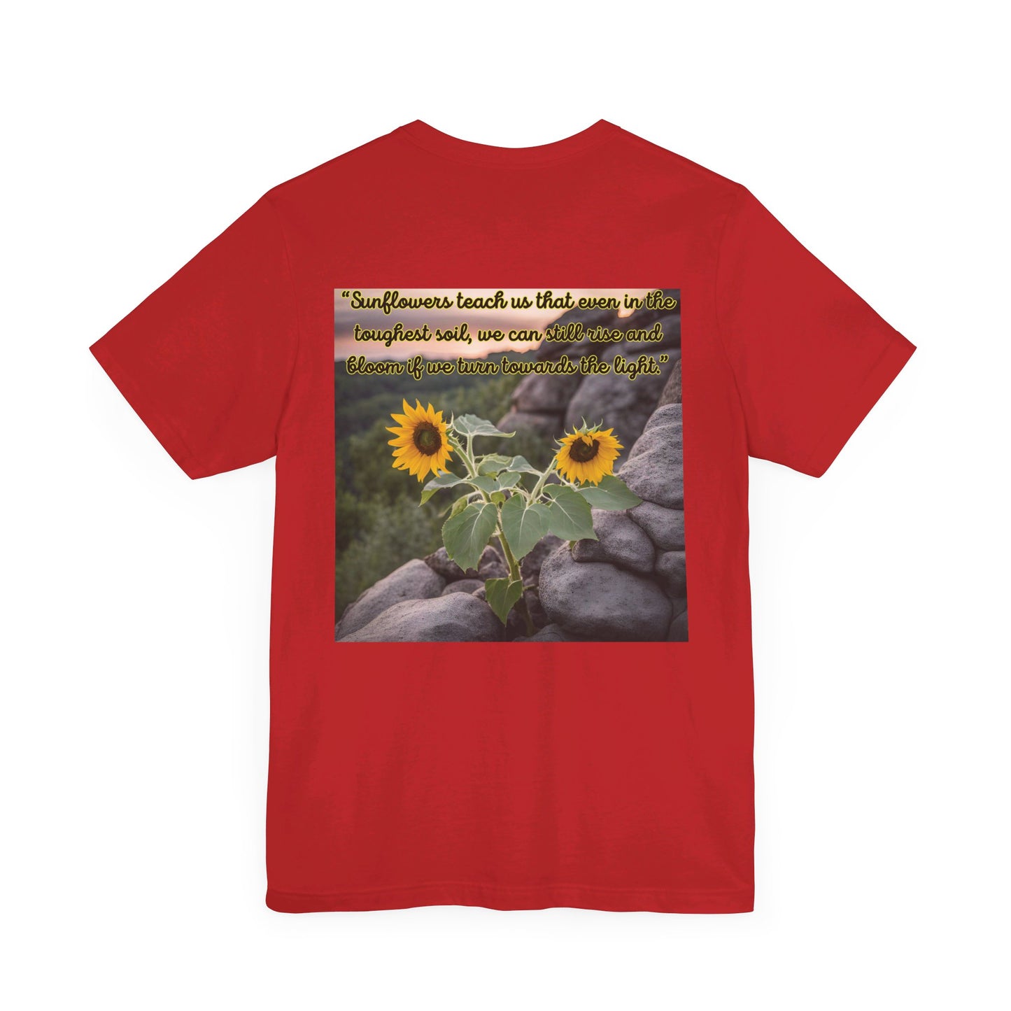 "Sunflower - Rise" Unisex Jersey Short Sleeve Tee 1