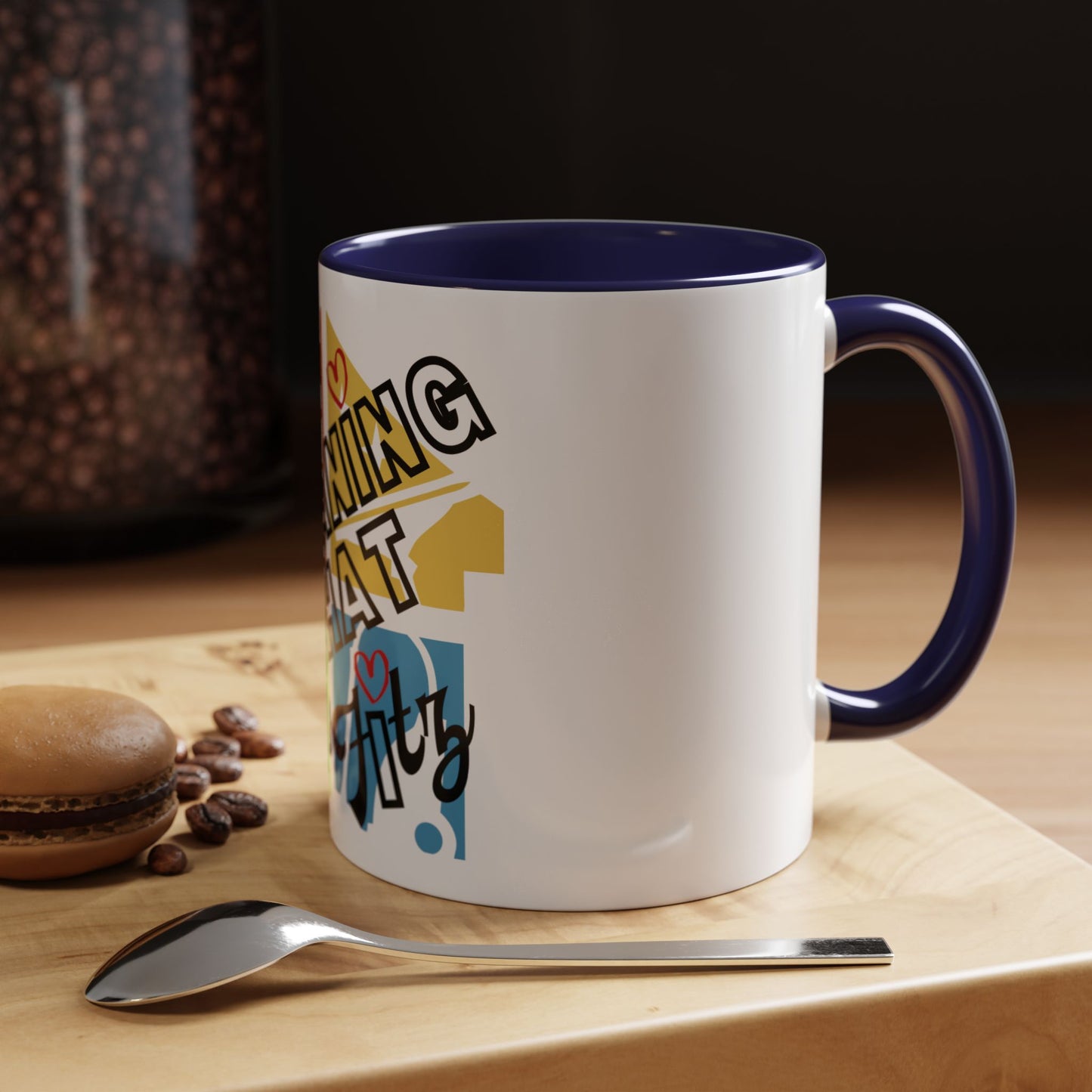 "Cleaning That Fitz" Logo Accent Coffee Mug (11, 15oz)