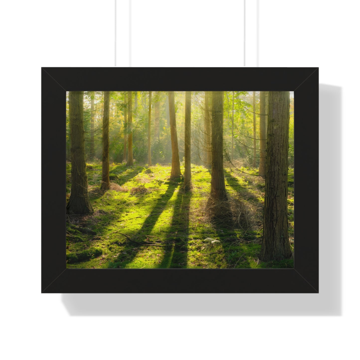 "Mossy Woodland" Framed Horizontal Poster