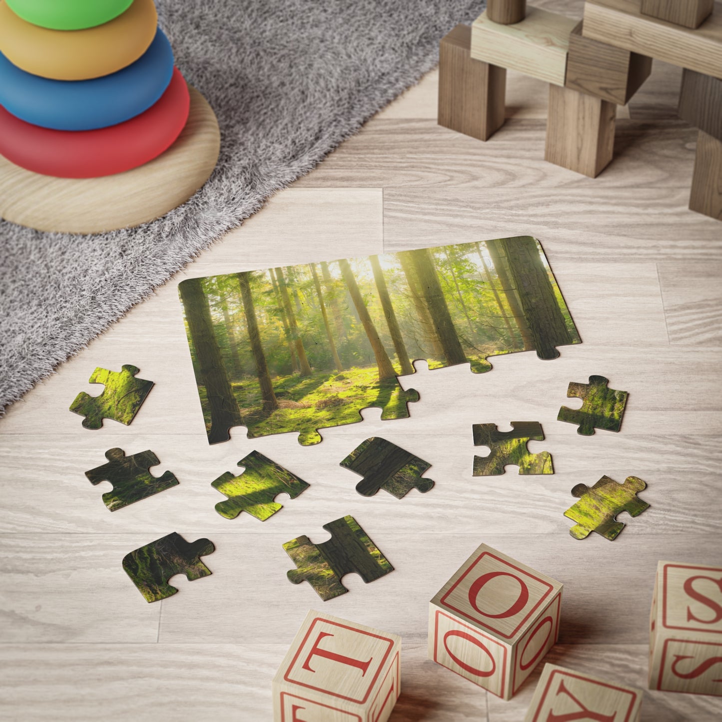 "Mossy Woodland" Kids' Puzzle, 30-Piece