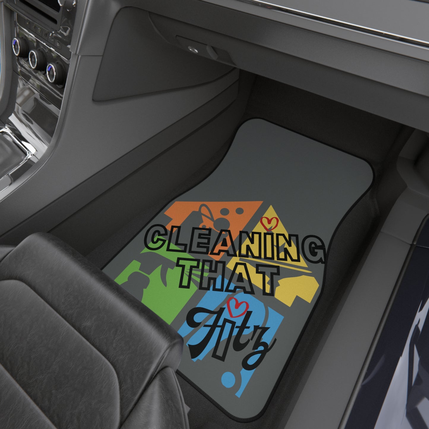 "Cleaning That Fitz" Logo Car Mats (Set of 4)