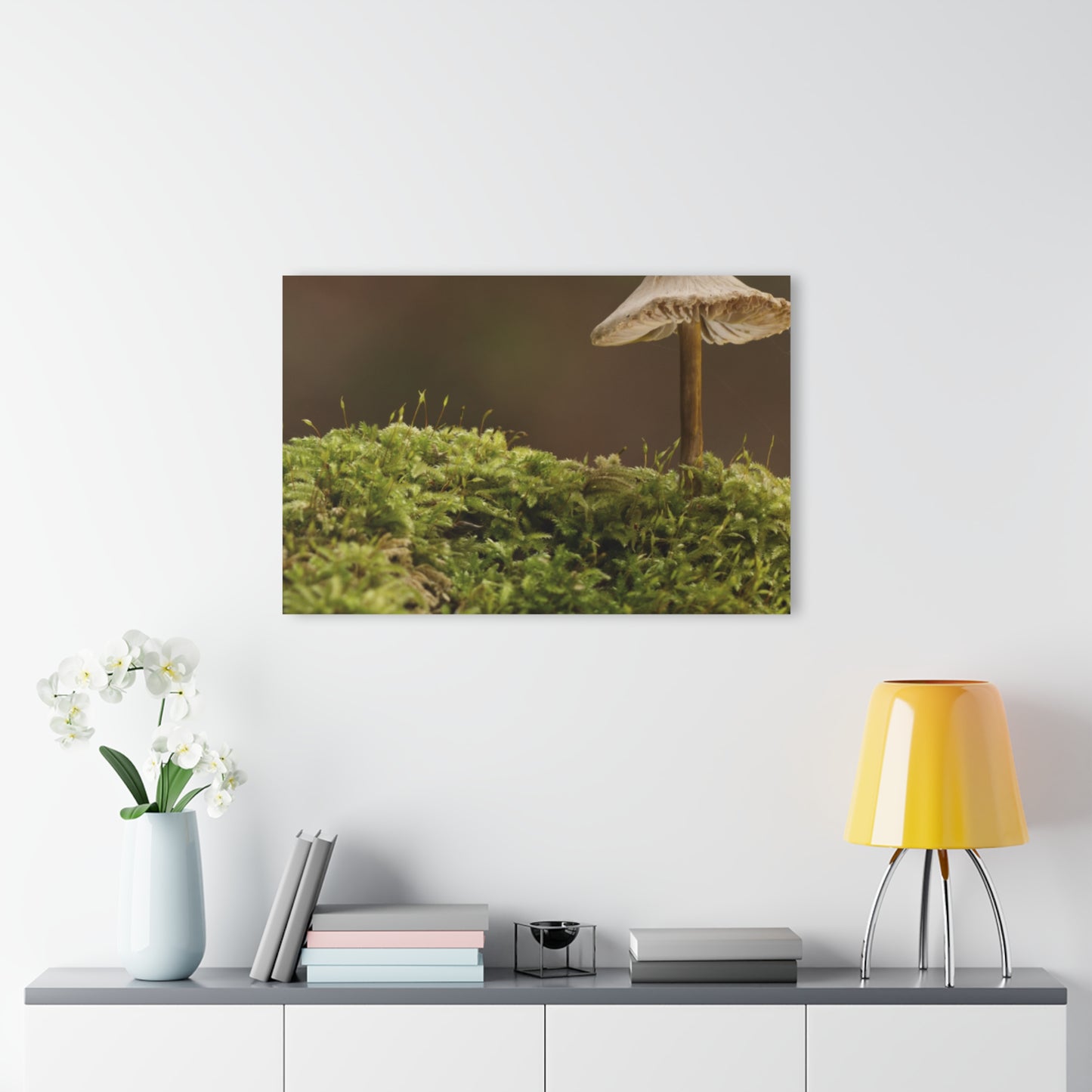“Mushroom On Mossy Mound” Acrylic Prints (French Cleat Hanging)