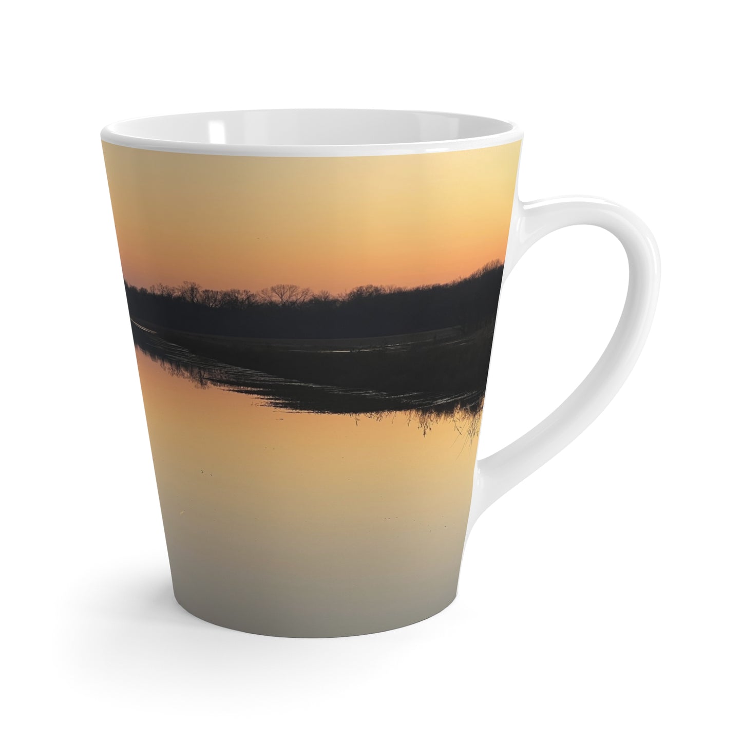 "Reflection At Sunset" Latte Mug