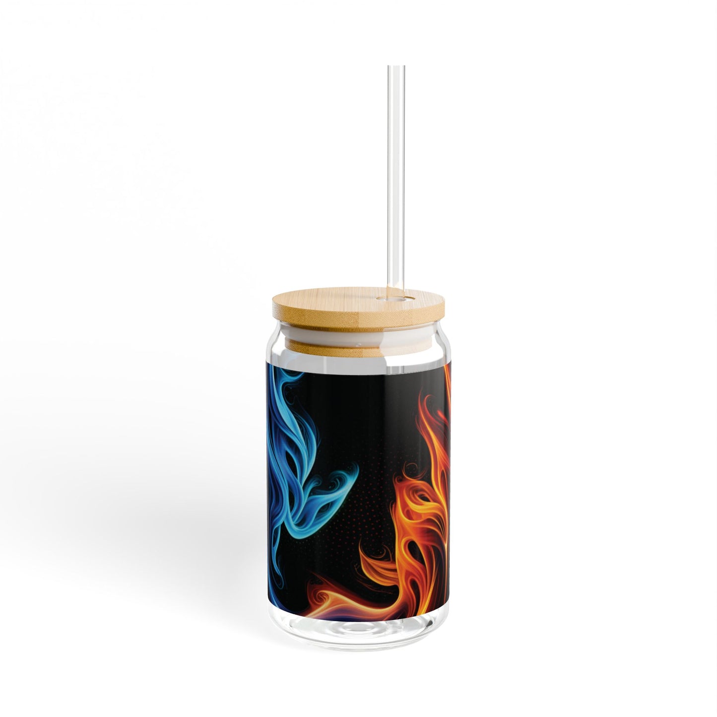 "Dancing Flames" Sipper Glass, 16oz