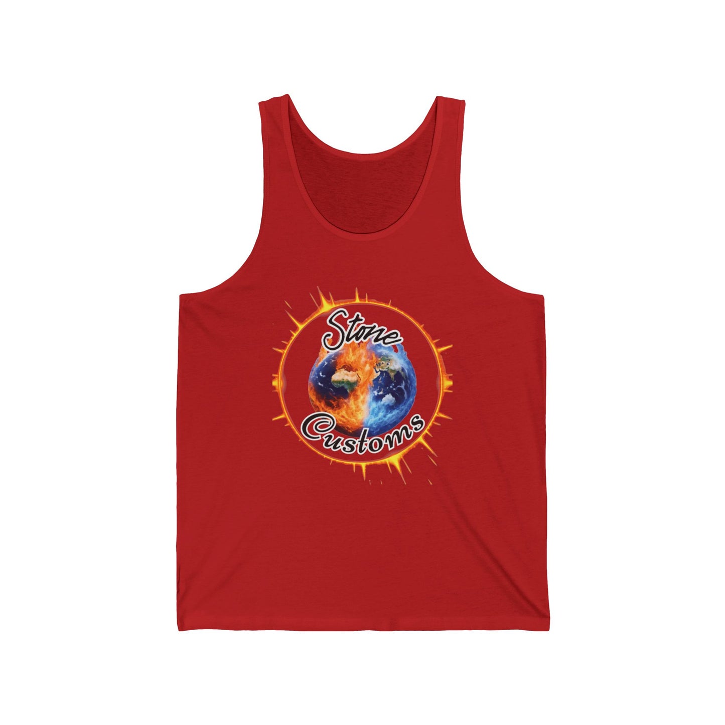Front Logo, Unisex Jersey Tank