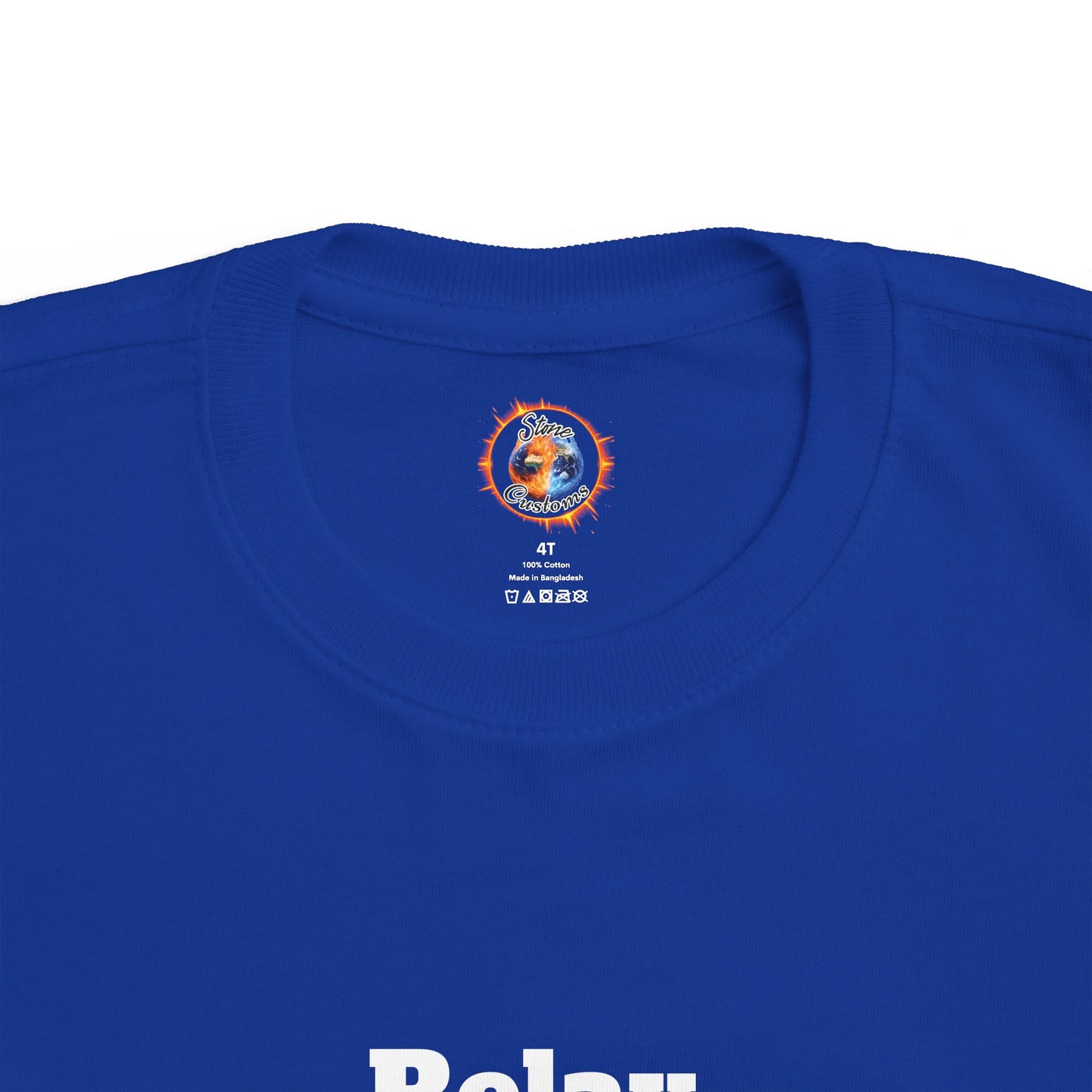 "Relax" Toddler's Fine Jersey Tee w/Logo on Back