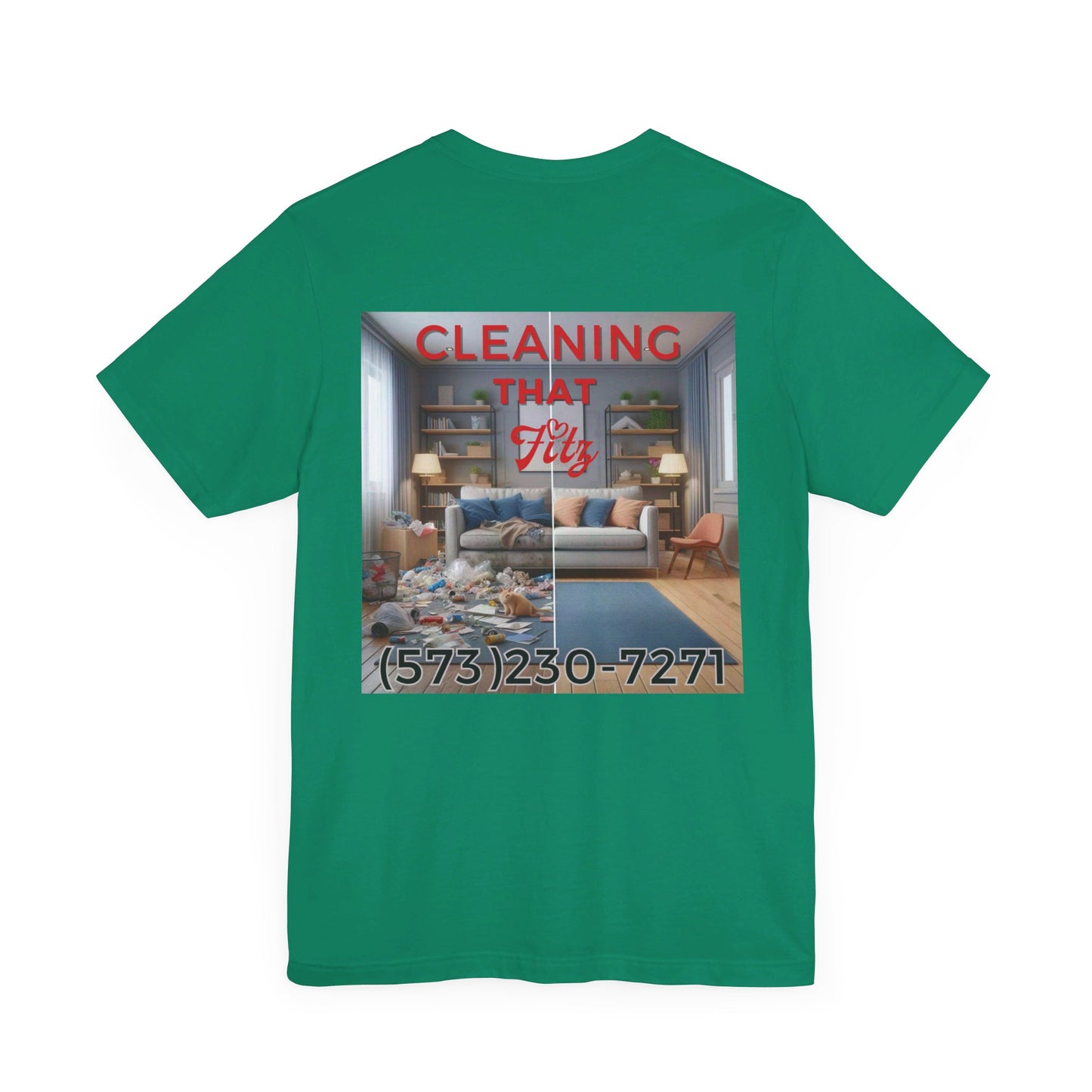 "Cleaning That Fitz" Logo Unisex Jersey Short Sleeve Tee