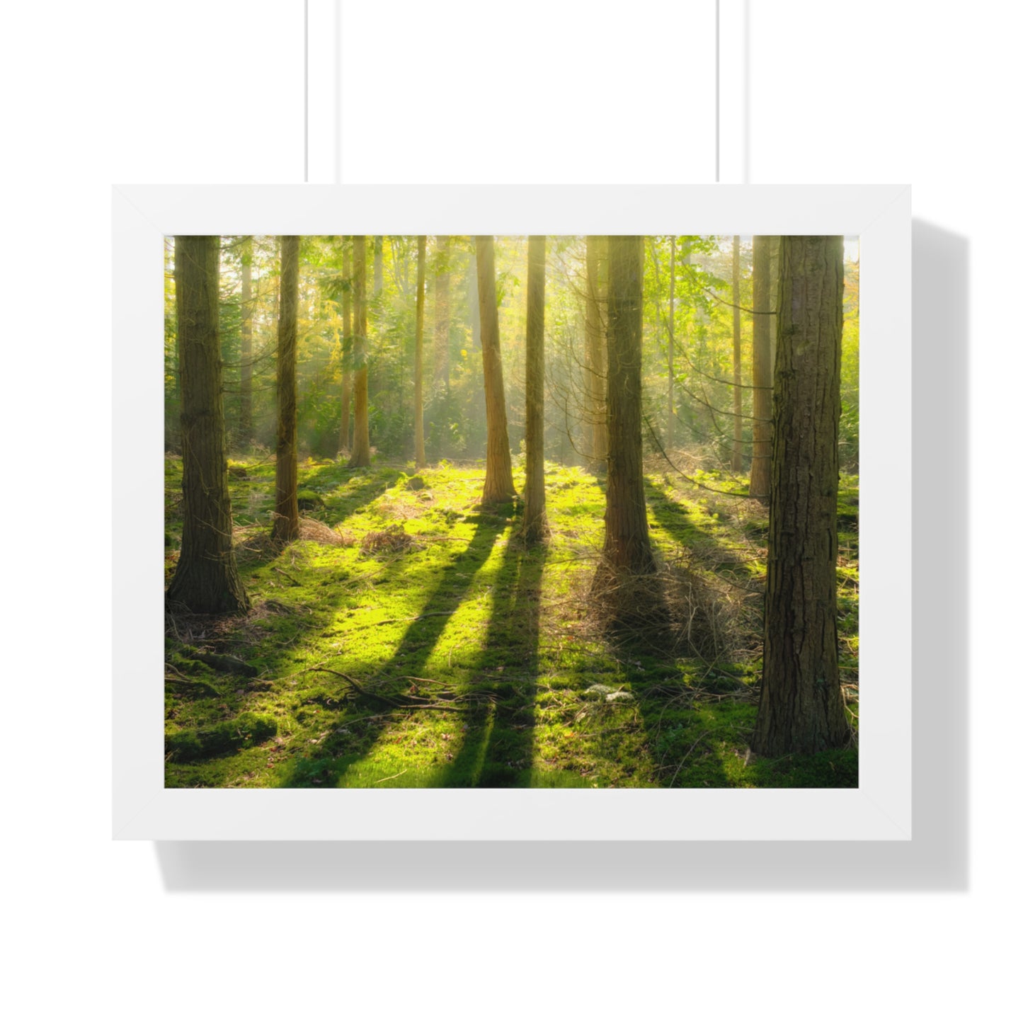 "Mossy Woodland" Framed Horizontal Poster