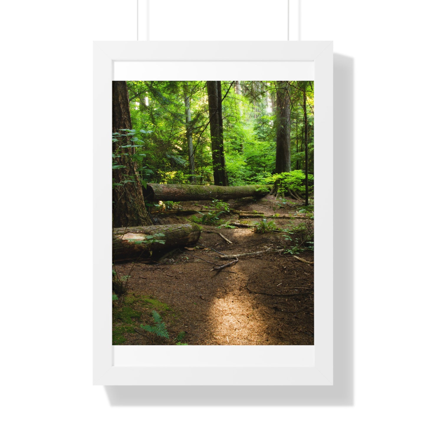 "Fallen Tree" Framed Vertical Poster