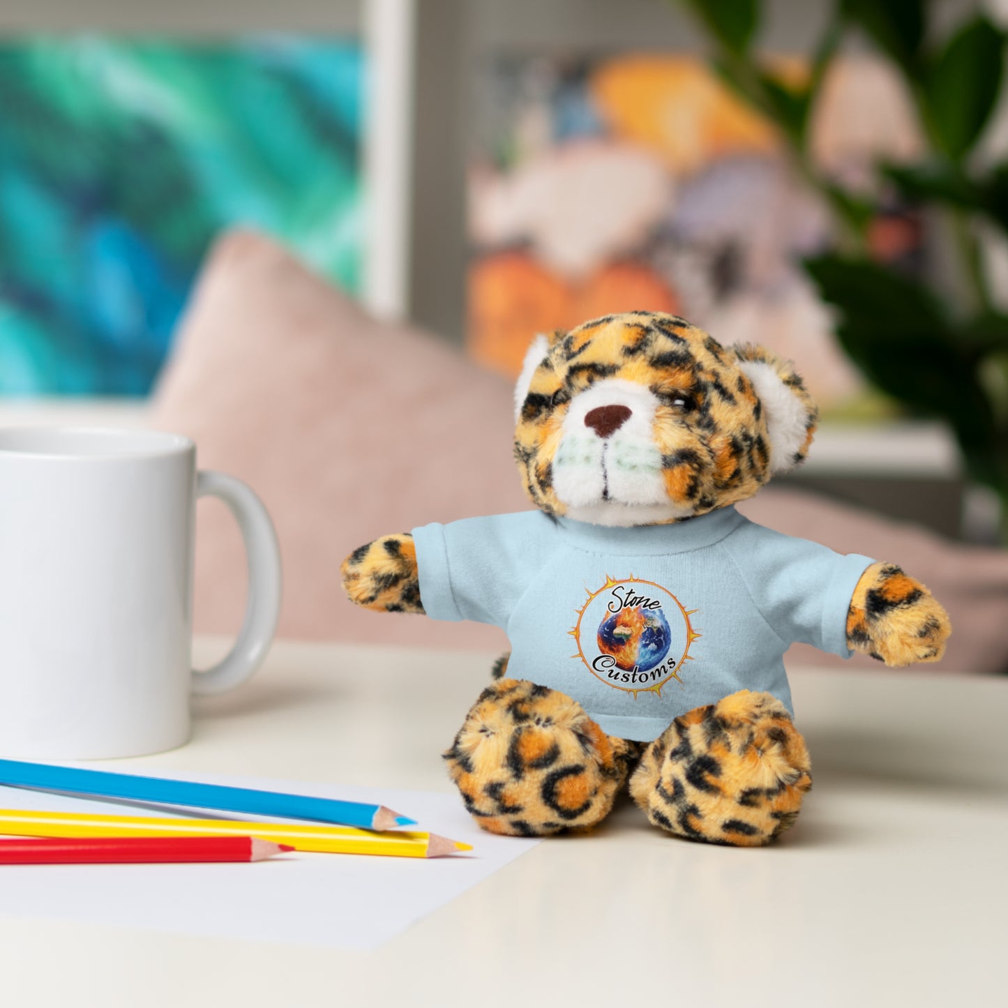 "Stone Customs" Stuffed Animals with Logo Tee