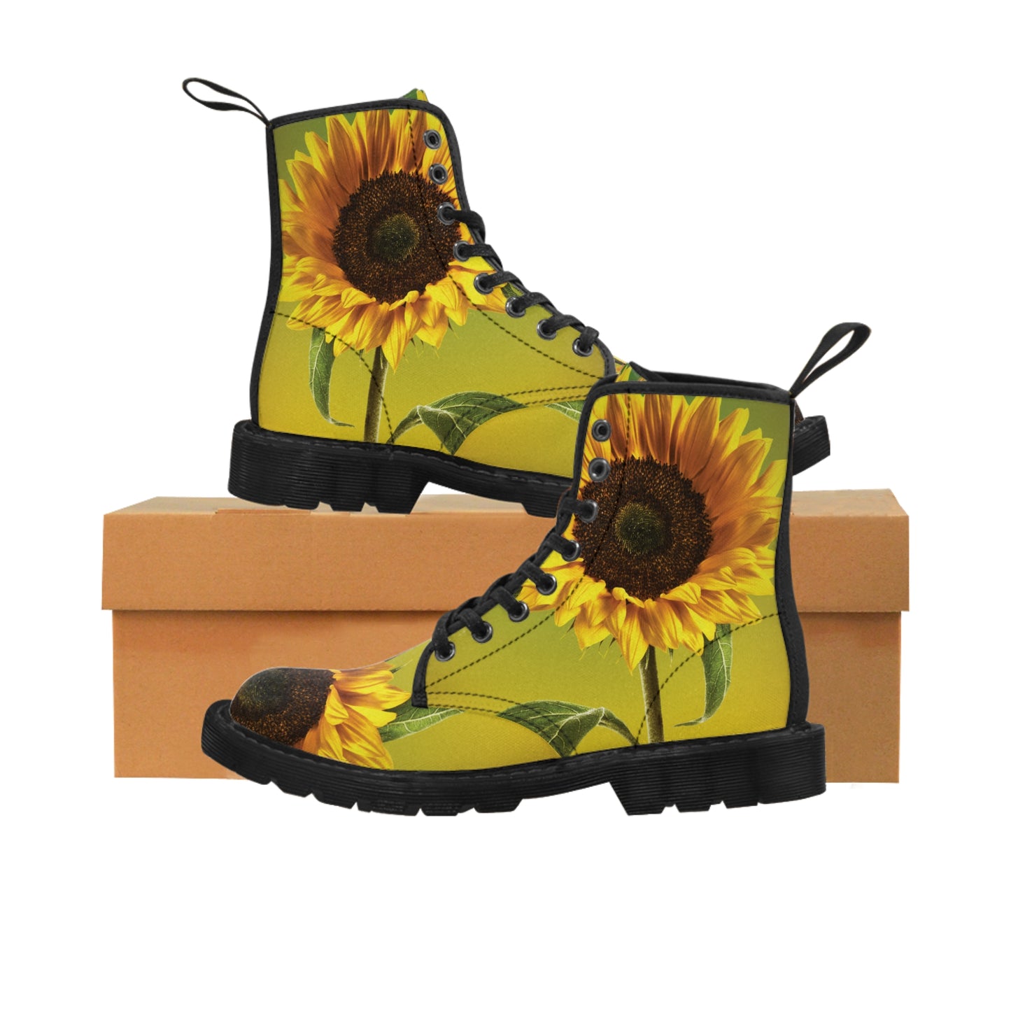 "Sunflower" Women's Canvas Boots