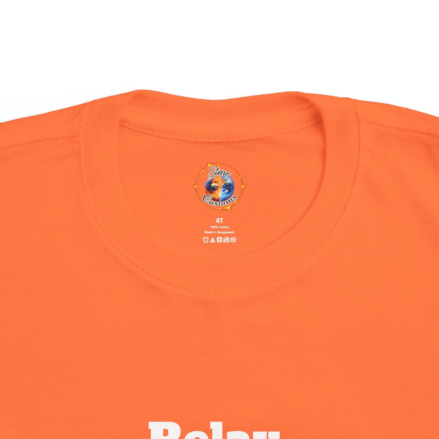 "Relax" Toddler's Fine Jersey Tee w/Logo on Back