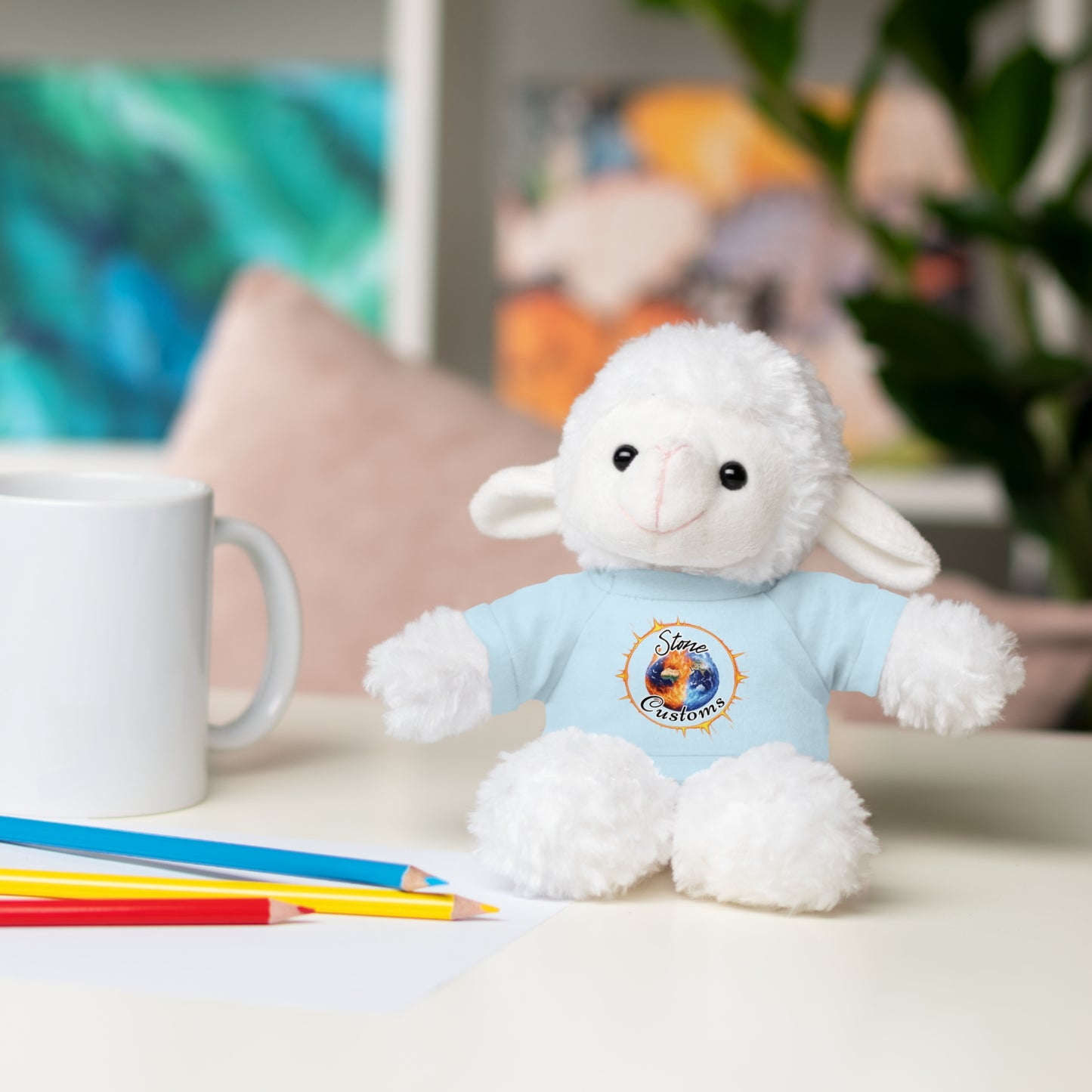 "Stone Customs" Stuffed Animals with Logo Tee