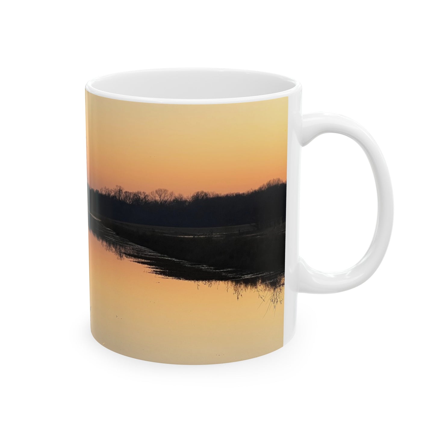 “Reflection At Sunset” Ceramic Mug, (11oz, 15oz)