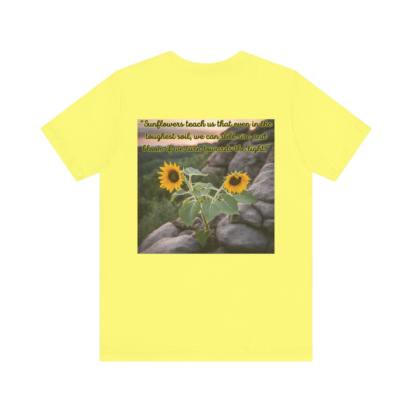 "Sunflower - Rise" Unisex Jersey Short Sleeve Tee 2