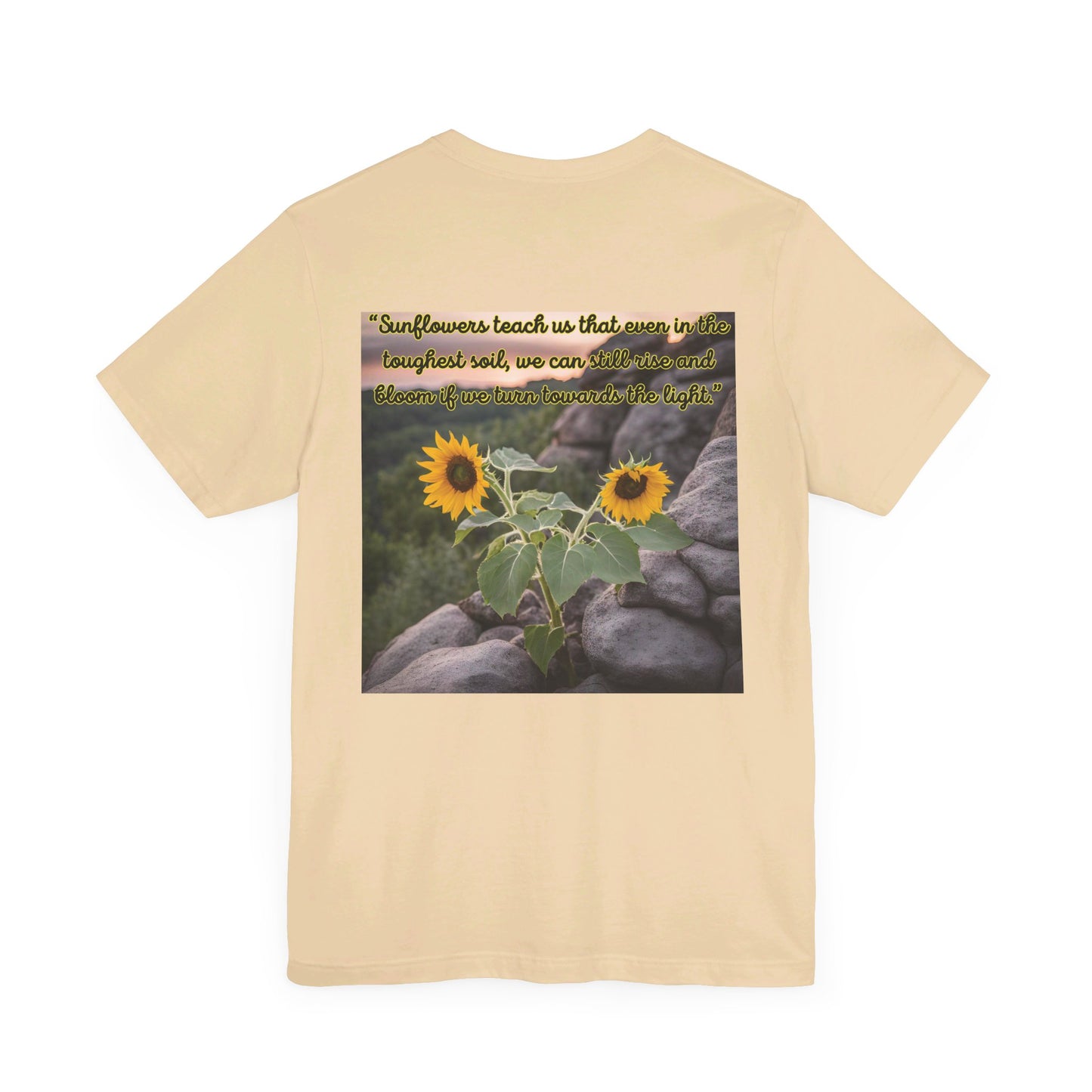 "Sunflower - Rise" Unisex Jersey Short Sleeve Tee 1