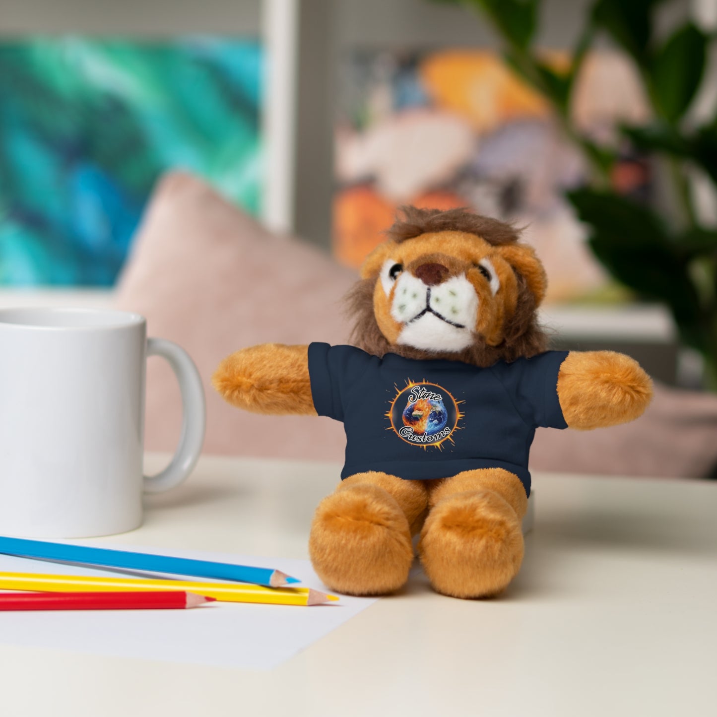 "Stone Customs" Stuffed Animals with Logo Tee
