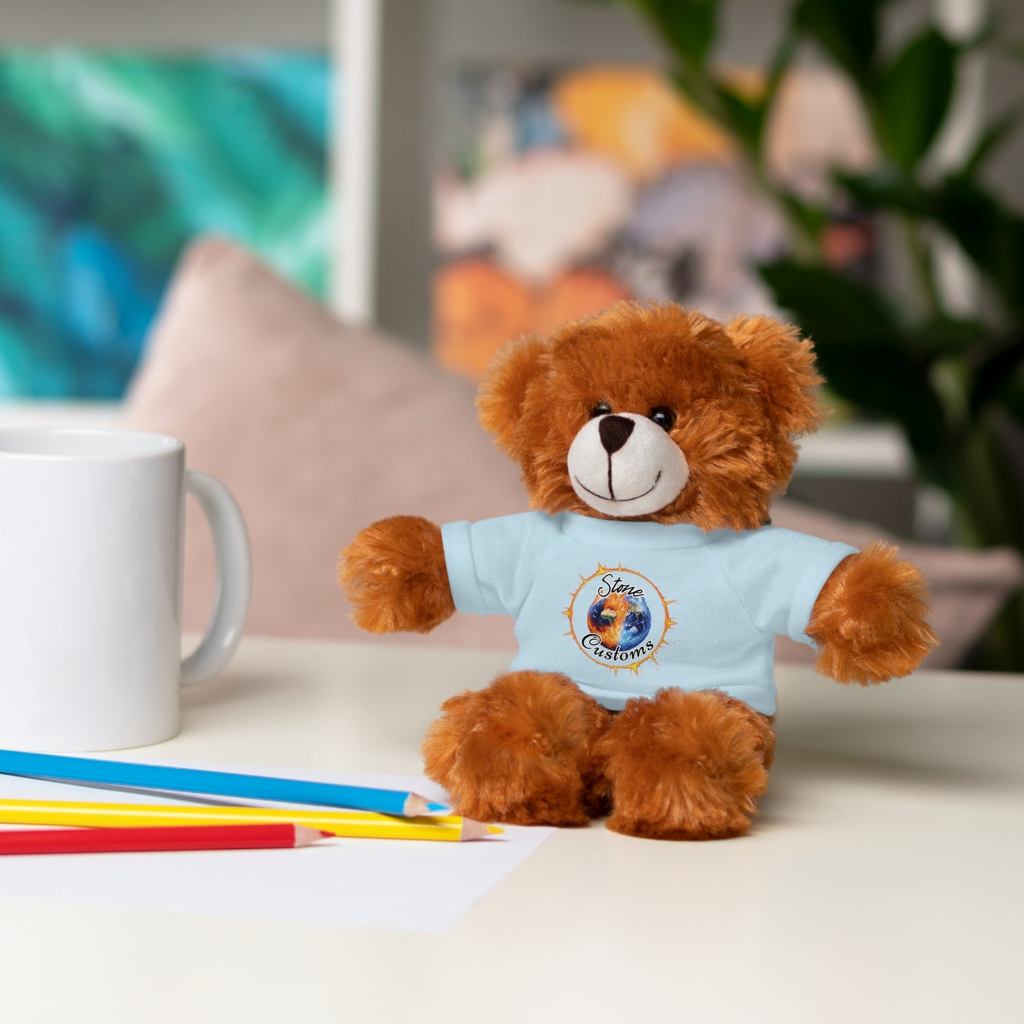 "Stone Customs" Stuffed Animals with Logo Tee