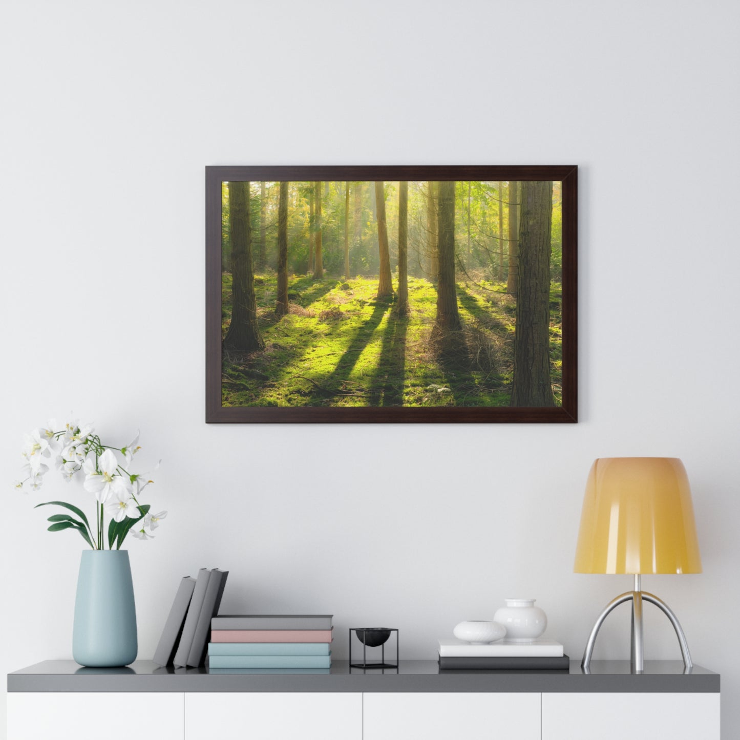 "Mossy Woodland" Framed Horizontal Poster