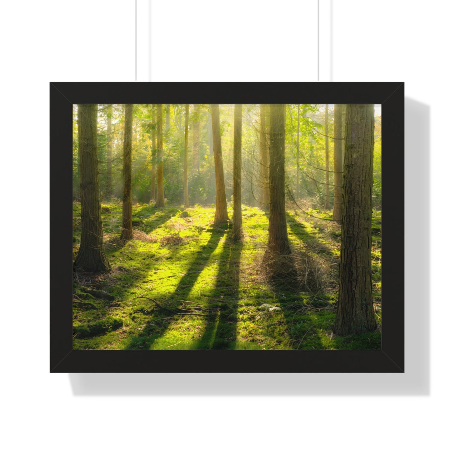 "Mossy Woodland" Framed Horizontal Poster