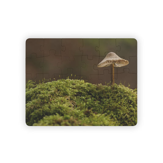 "Mushroom on Mossy Mound" Kids' Puzzle, 30-Piece