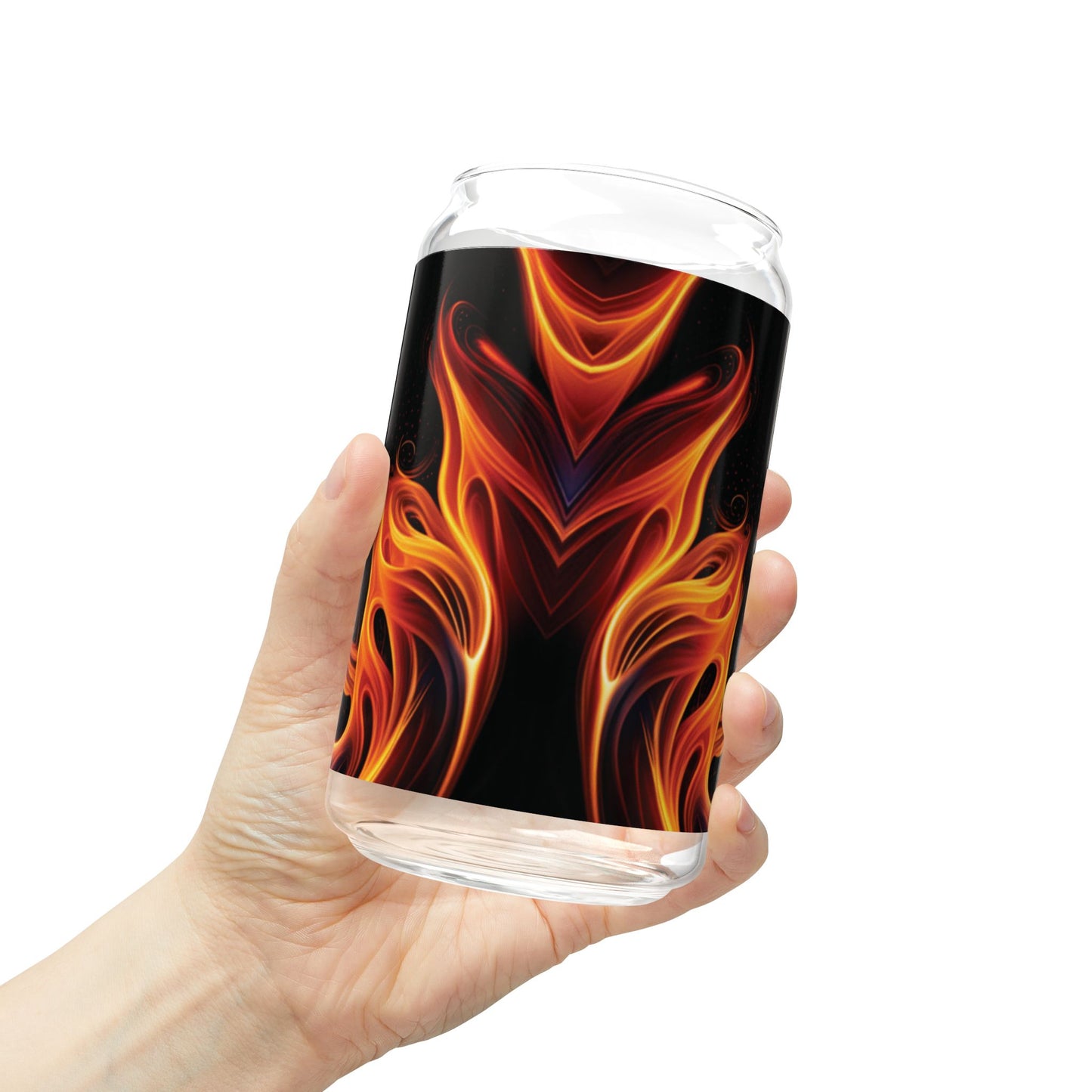 "Dancing Flames" Sipper Glass, 16oz