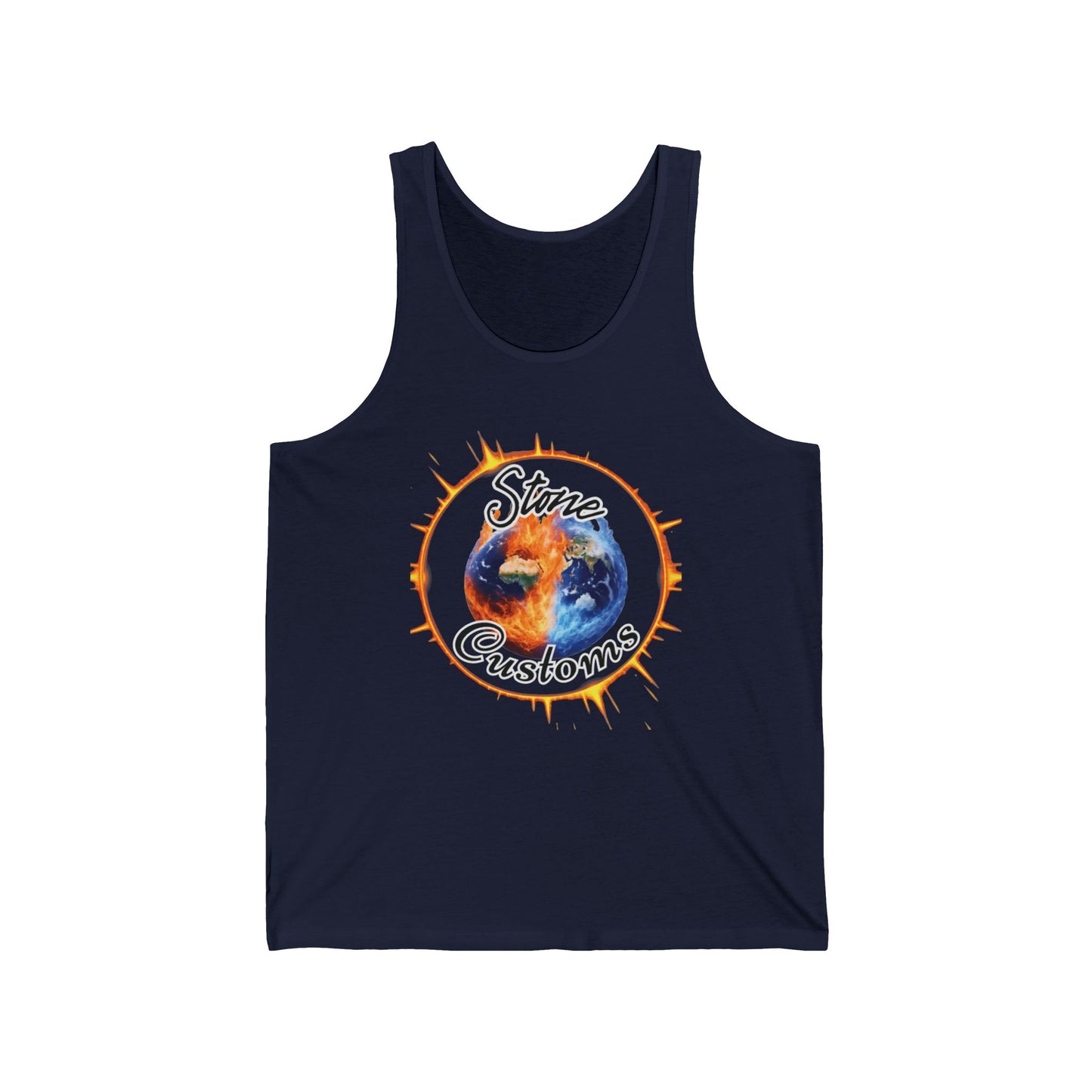 Front Logo, Unisex Jersey Tank