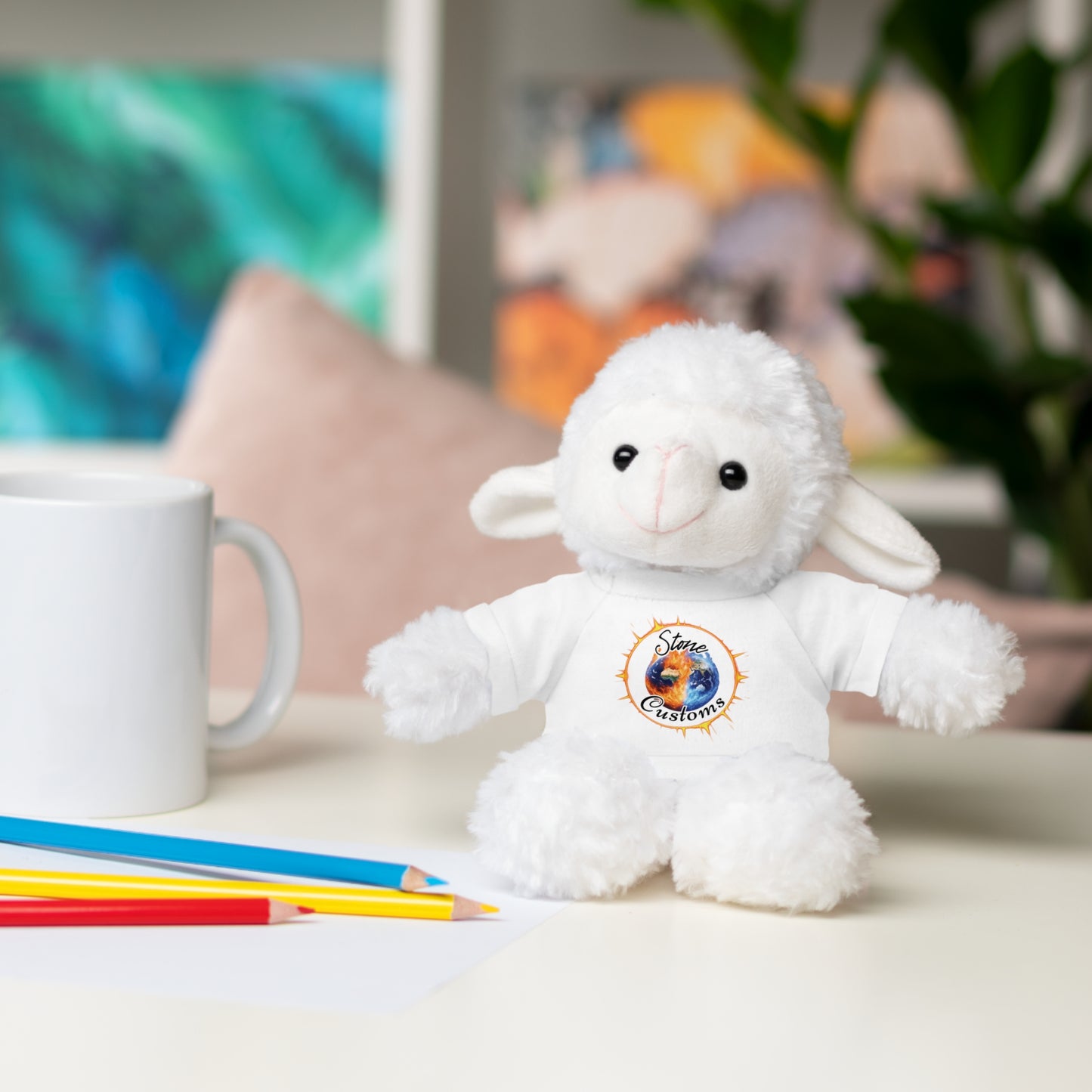 "Stone Customs" Stuffed Animals with Logo Tee
