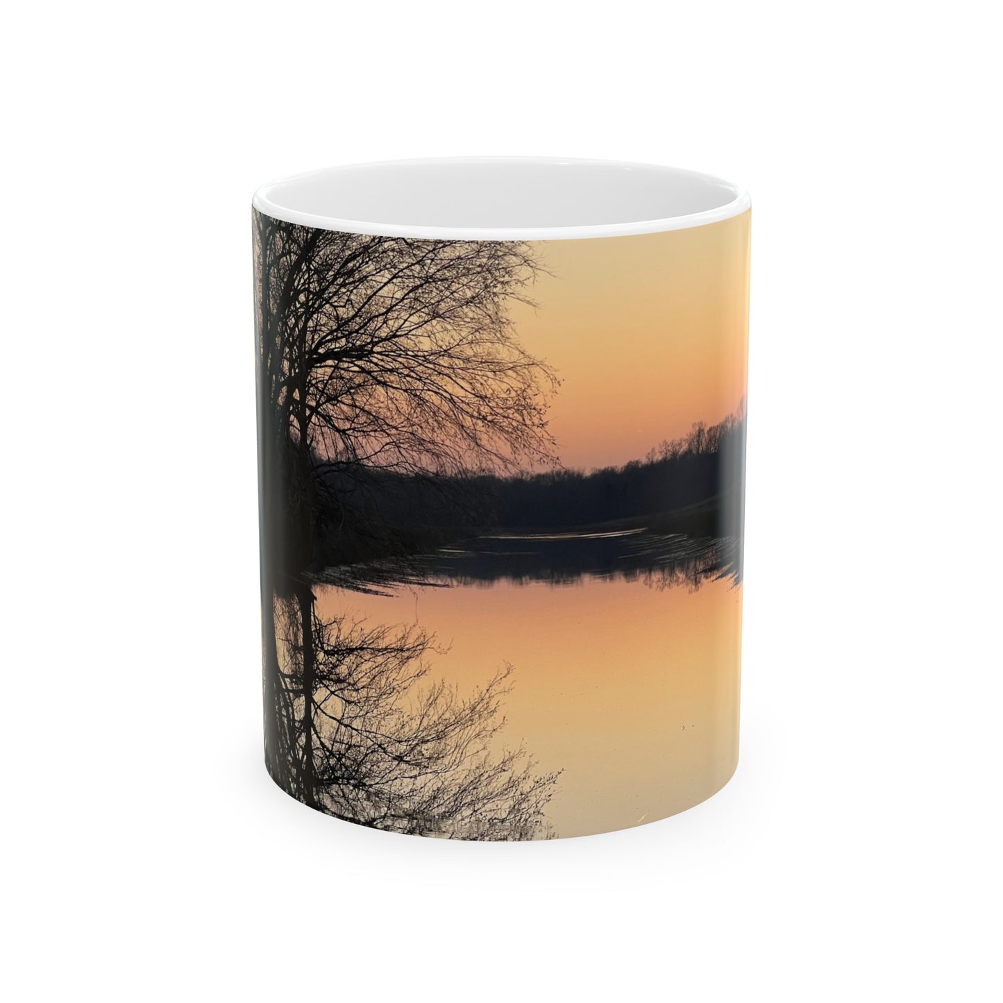 “Reflection At Sunset” Ceramic Mug, (11oz, 15oz)