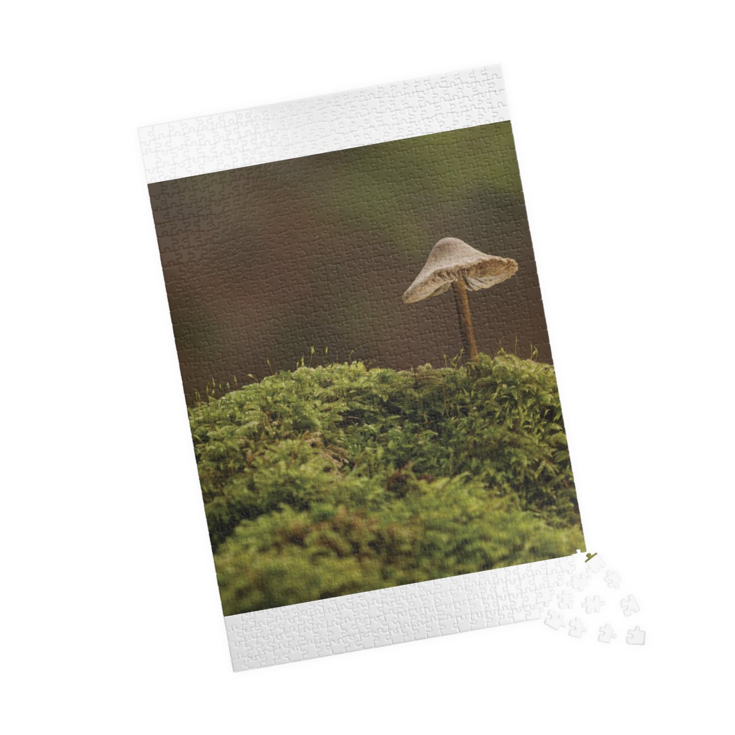 Vertical "Mushroom on Mossy Mound" Puzzle (110, 252, 520, 1014-piece)