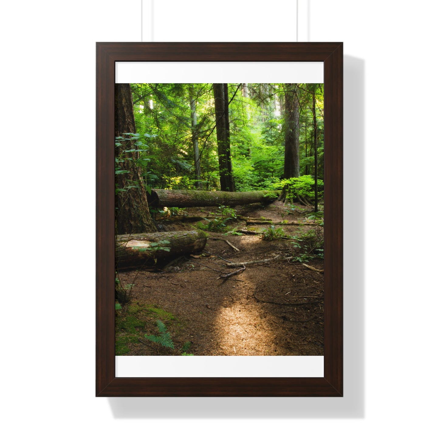 "Fallen Tree" Framed Vertical Poster