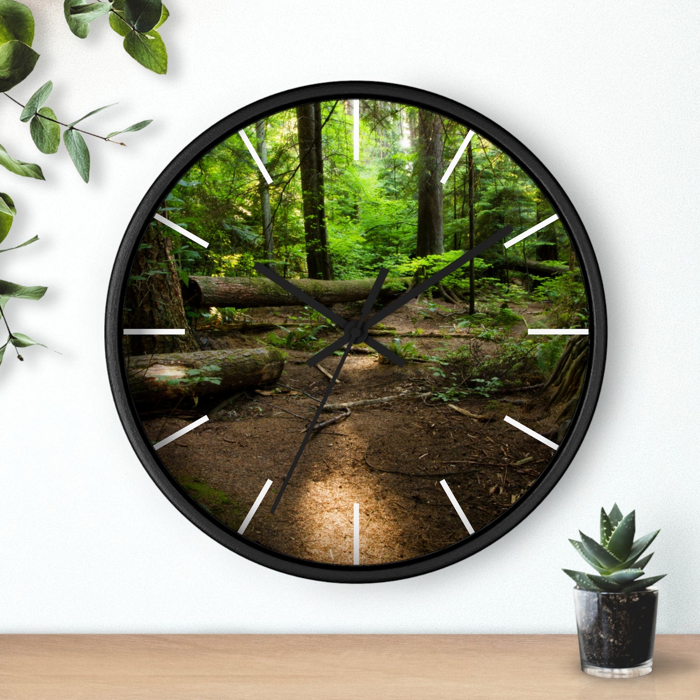 "Fallen Tree" Wall Clock