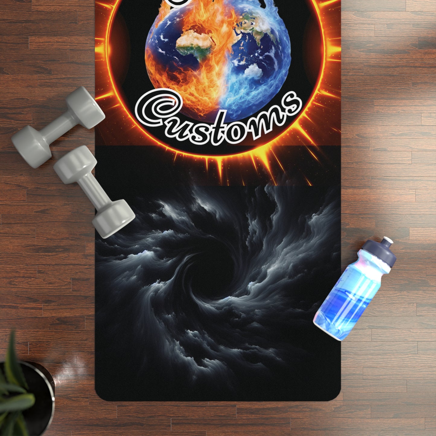 Rubber Yoga Mat - (Logo Vortex)